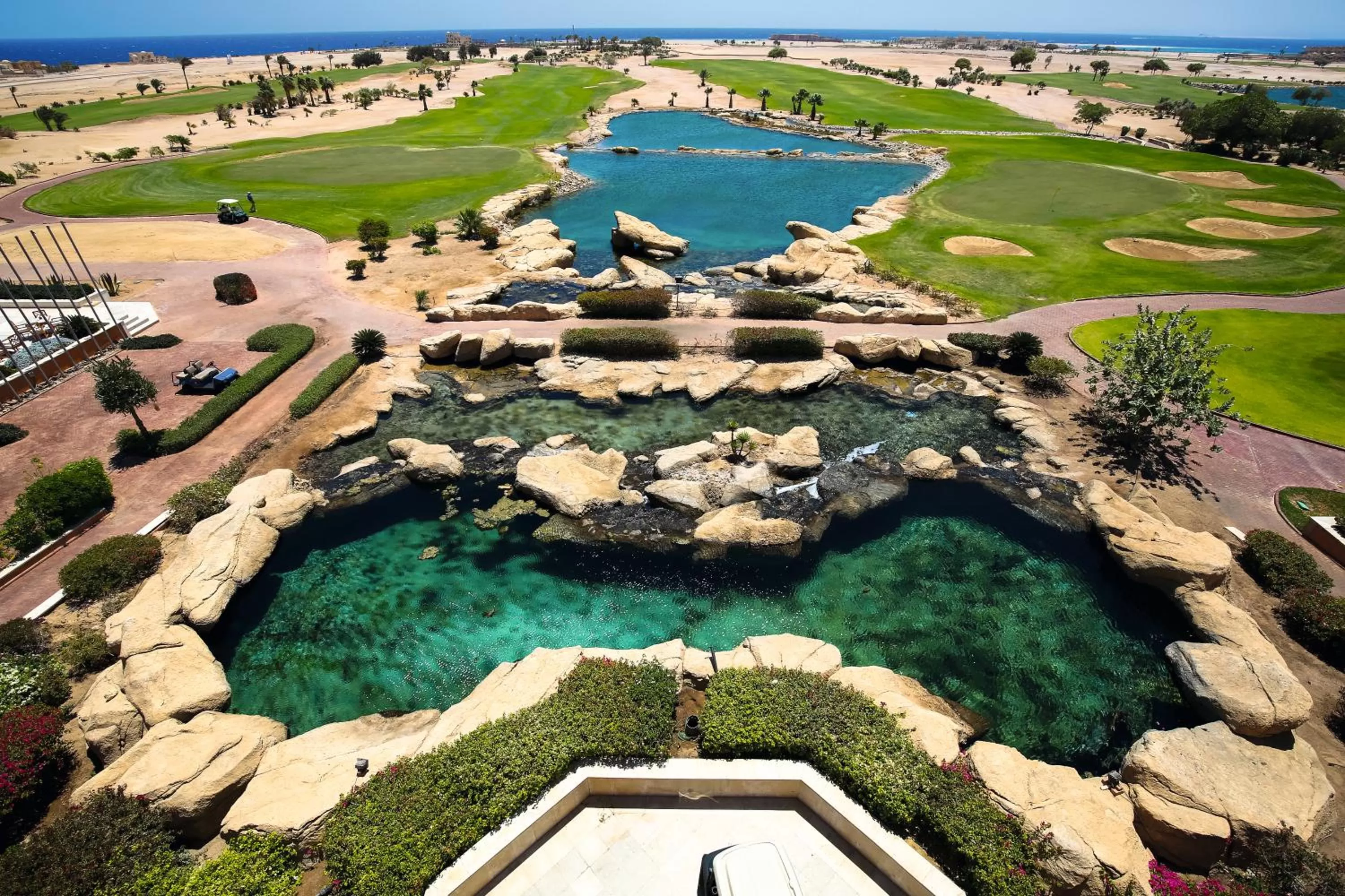 Bird's eye view in Robinson Soma Bay