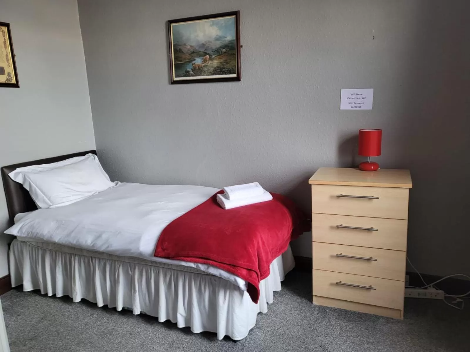 Bed in Carlton Hotel