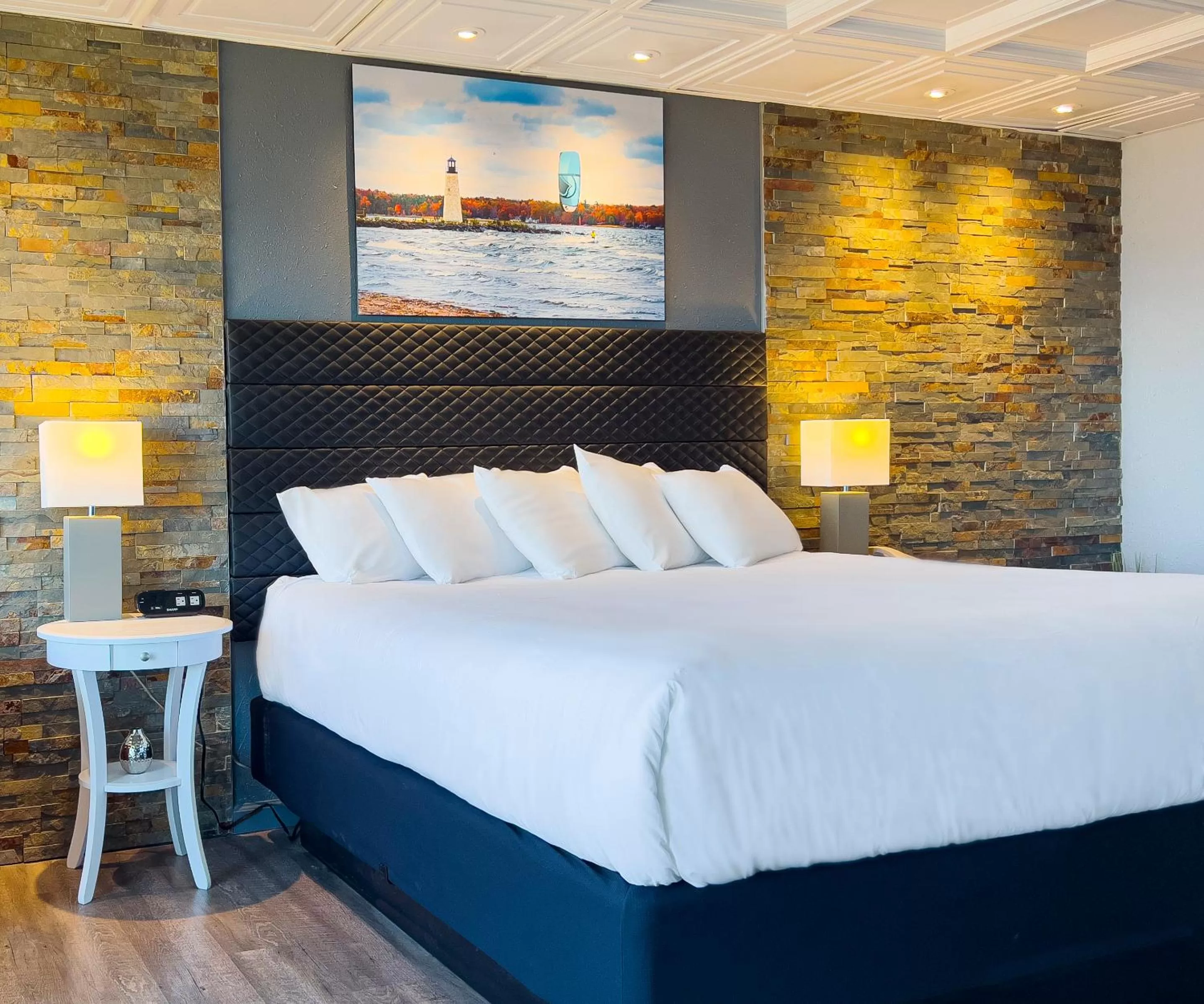 Bed in Terrace Bay Hotel - Lakefront