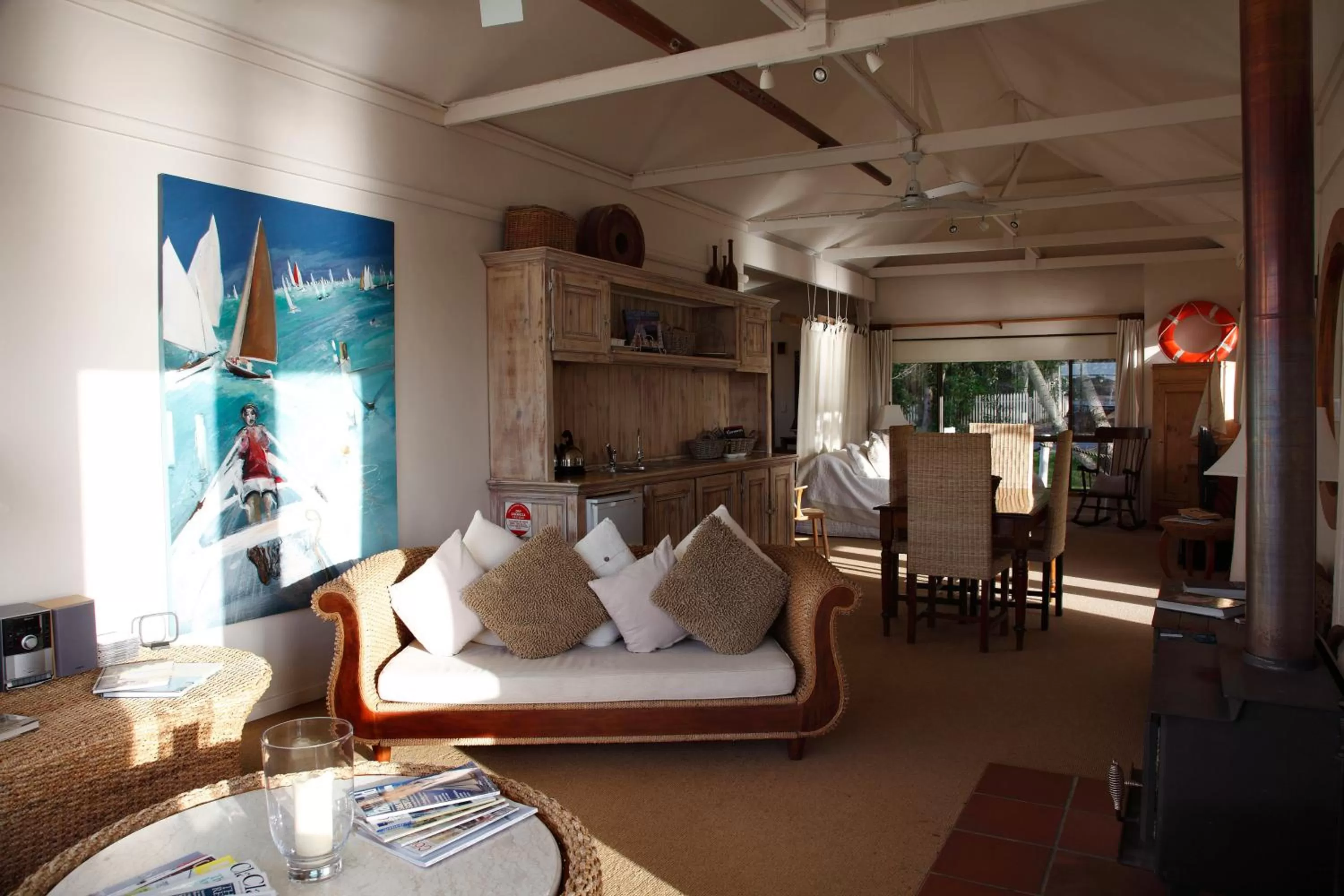 Living room in Boathouse - Birks River Retreat