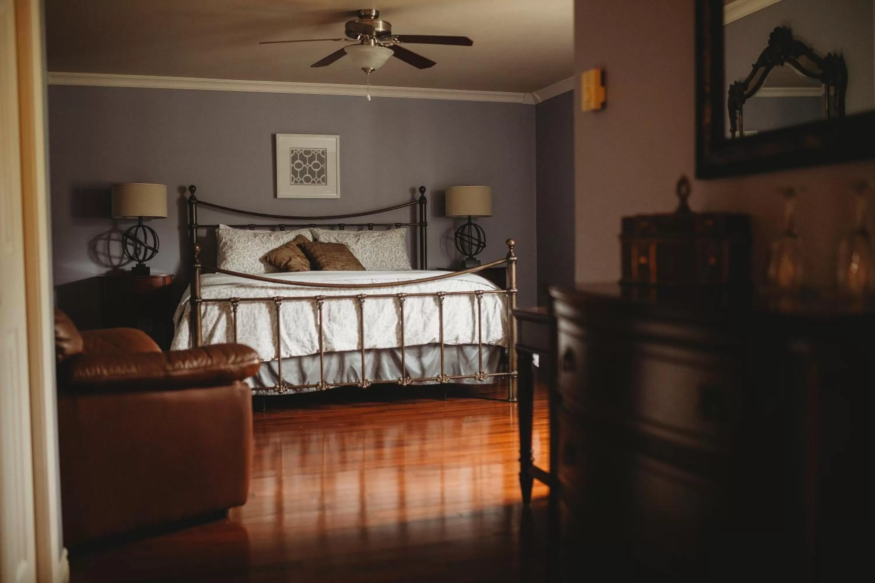 Bedroom, Bed in Carriage House Inn Four and a Half Stars