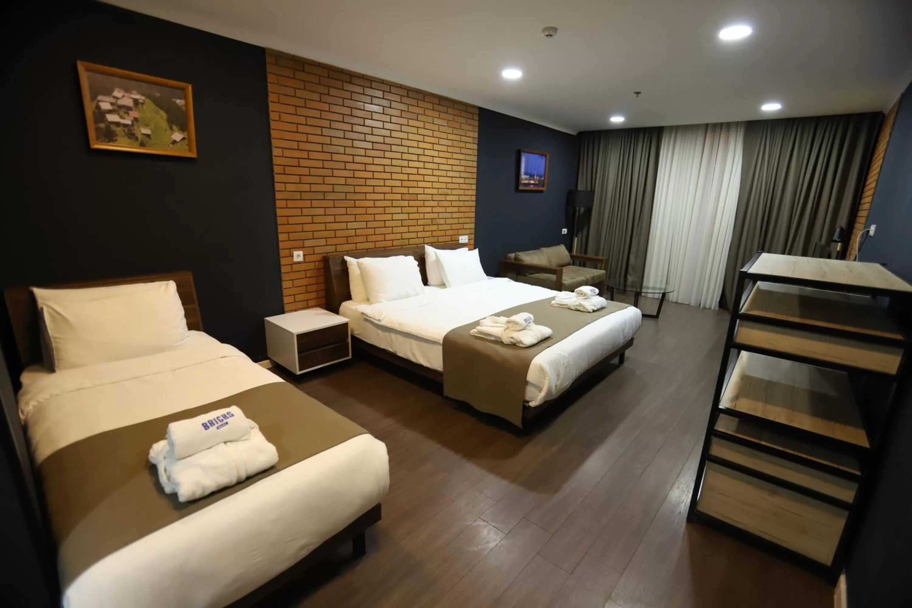 Photo of the whole room, Bed in Bricks Hotel Tbilisi