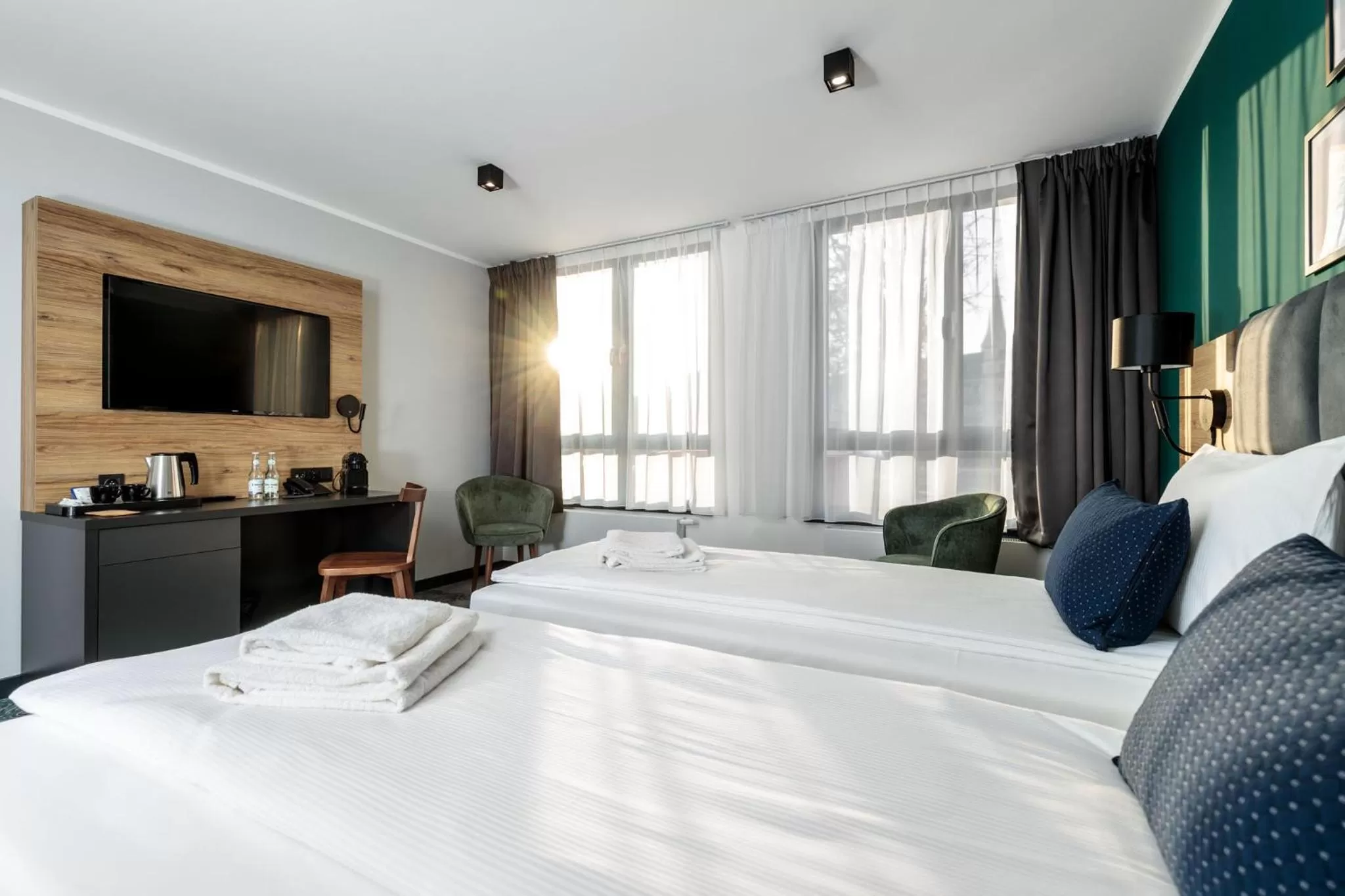 Bed in Hotel Kyriad Stargard