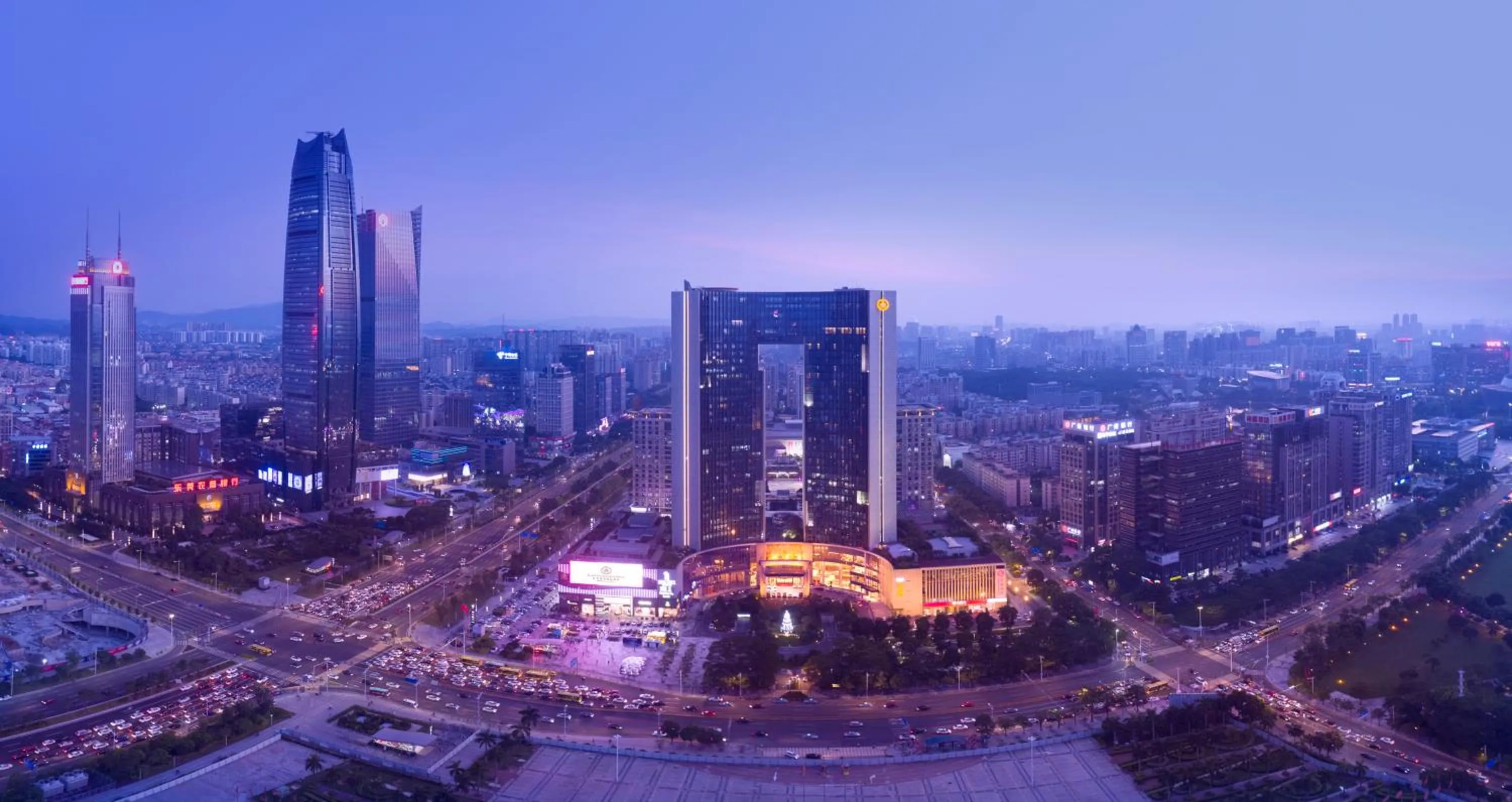 Bird's eye view in Dongguan Kande International Hotel