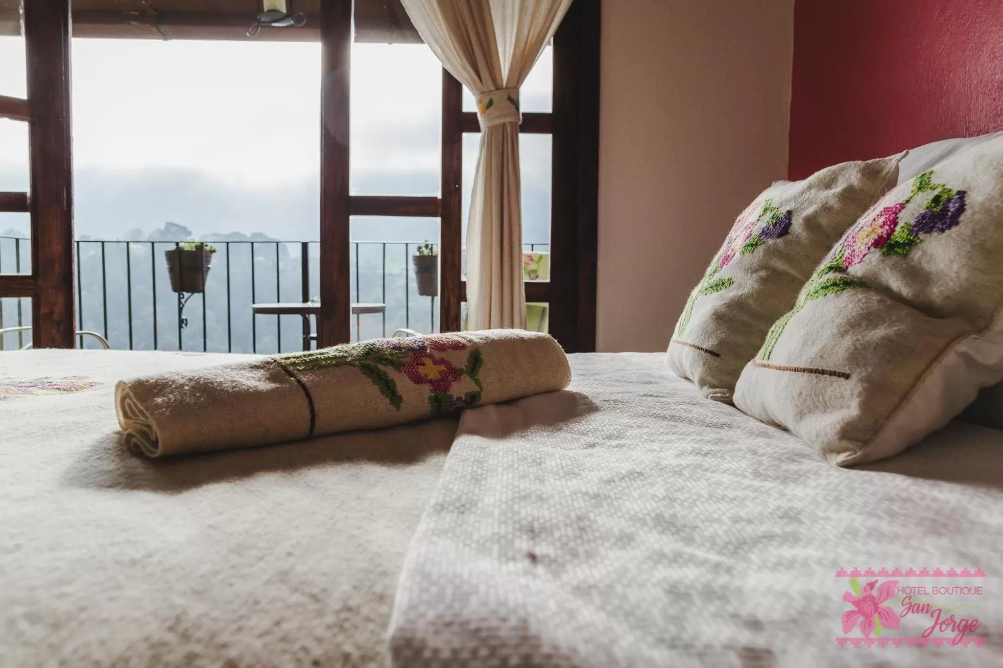 Garden view, Bed in Hotel San Jorge