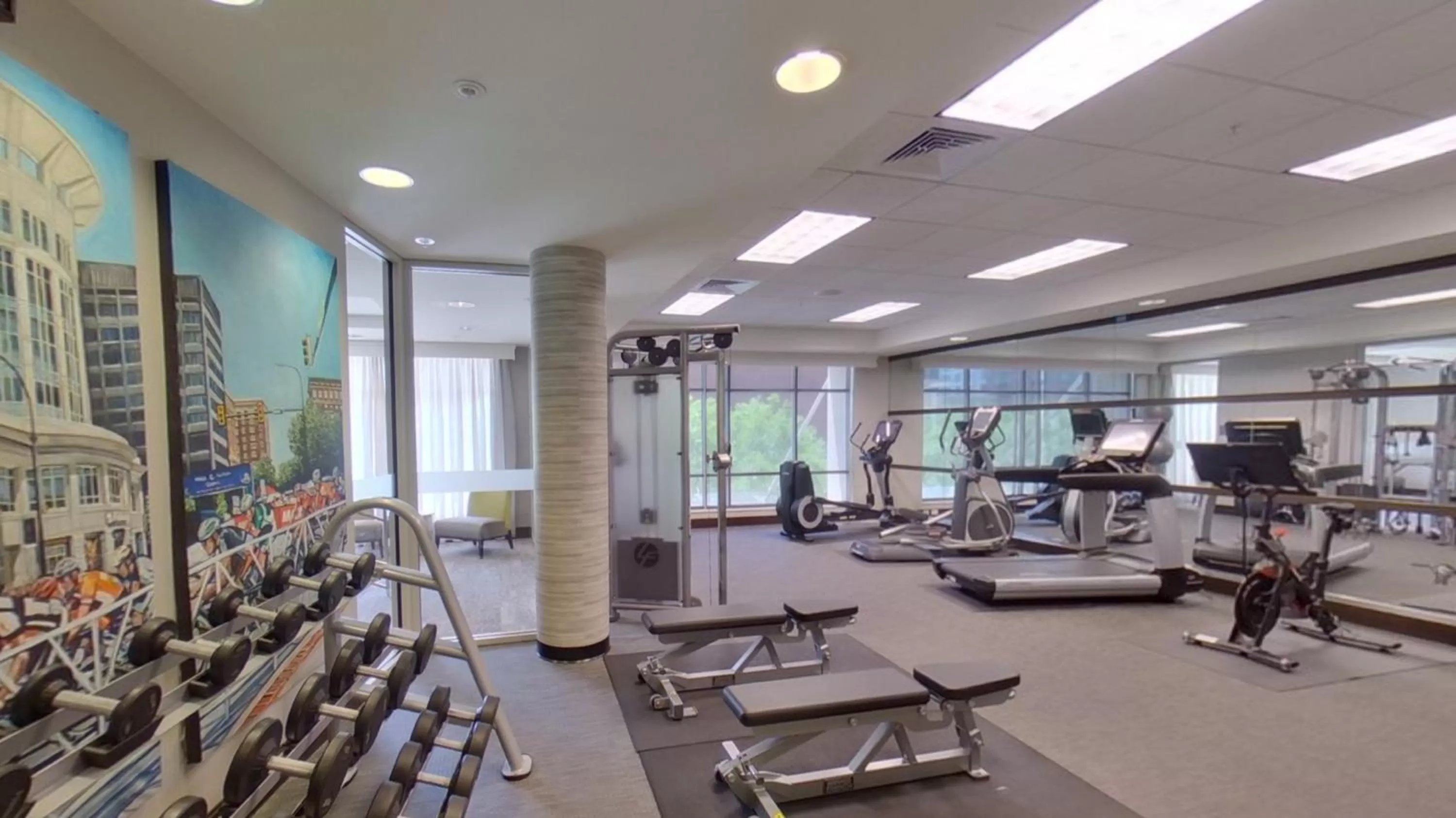 Fitness centre/facilities in Courtyard by Marriott Greenville Downtown