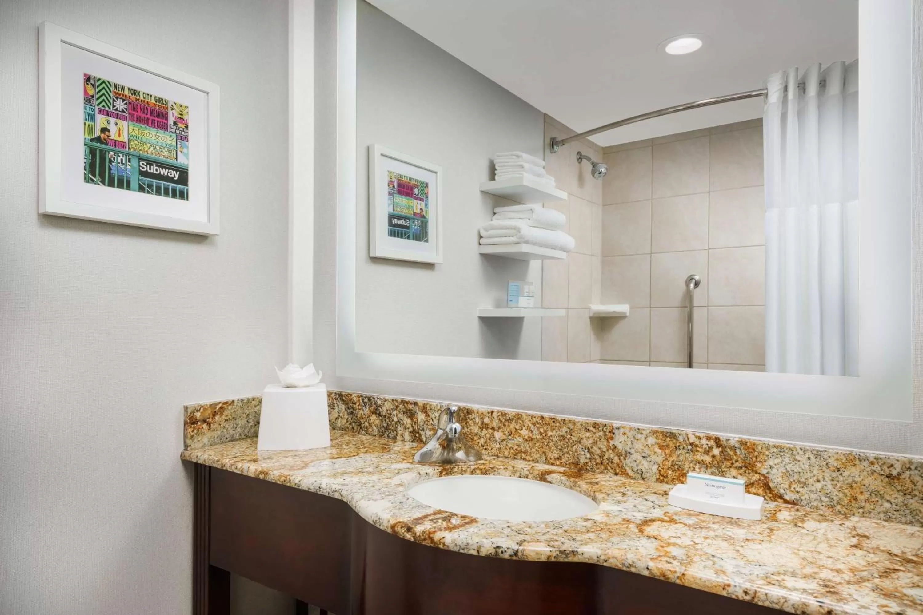 Bathroom in Hampton Inn Manhattan-35th St Empire State Bldg