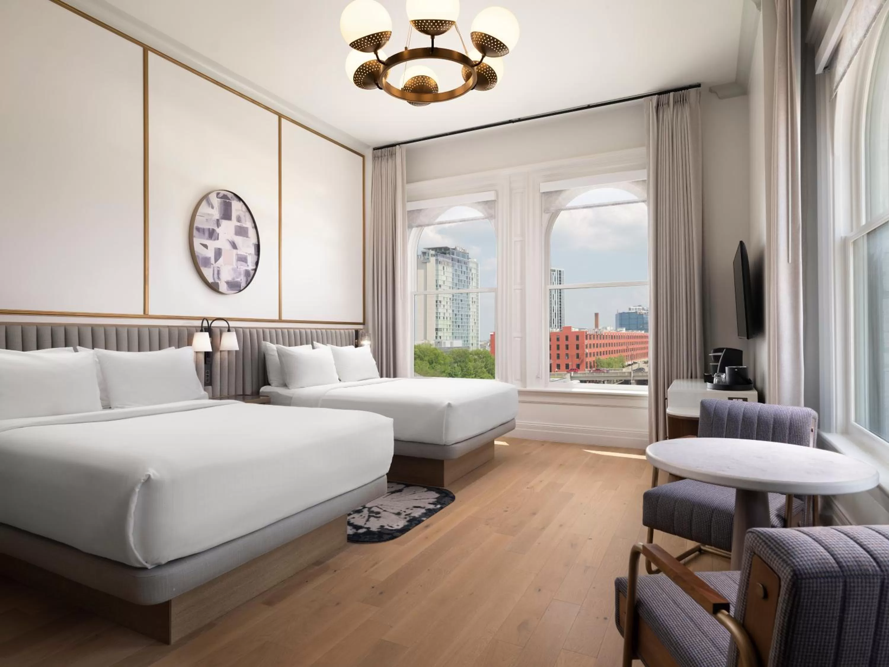 Bedroom, Bed in The Union Station Nashville Yards, Autograph Collection