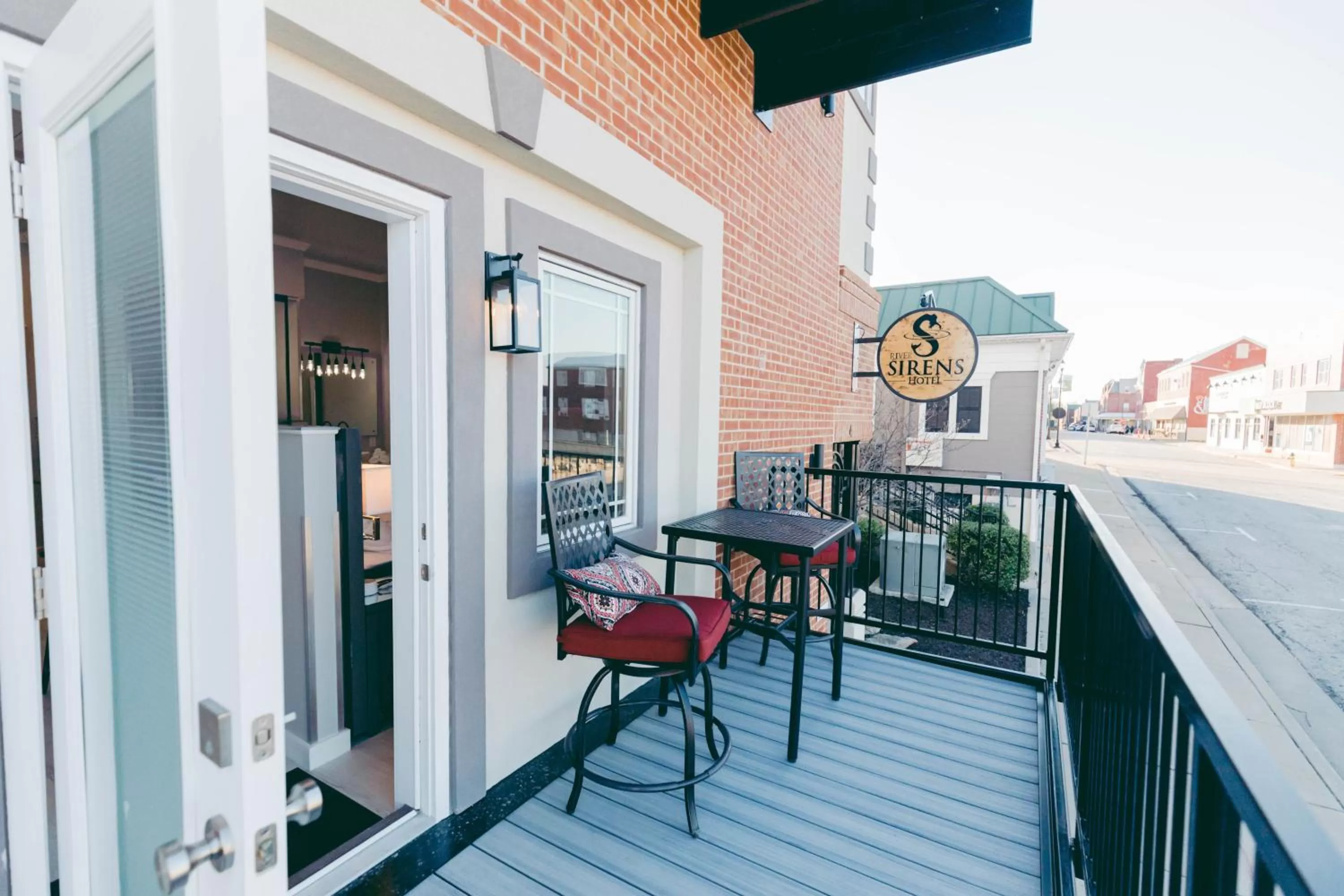 Balcony/Terrace in River Sirens Hotel-Contactless Check in Hotel