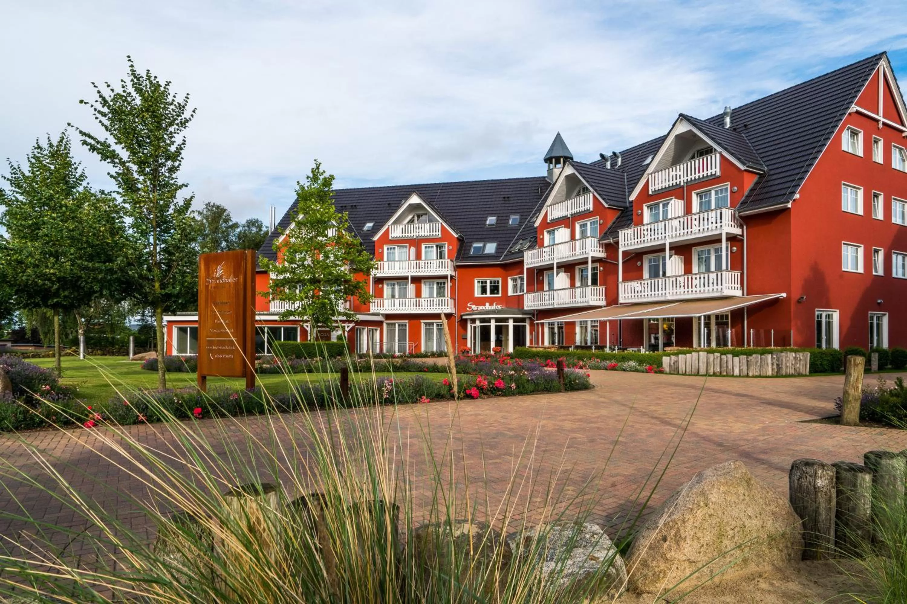 Facade/entrance in Strandhafer Aparthotel