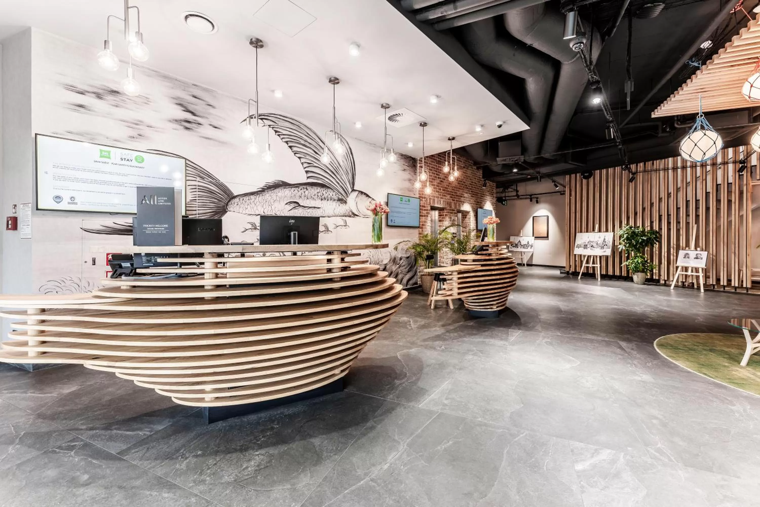Lobby or reception in ibis Styles Lublin Stare Miasto