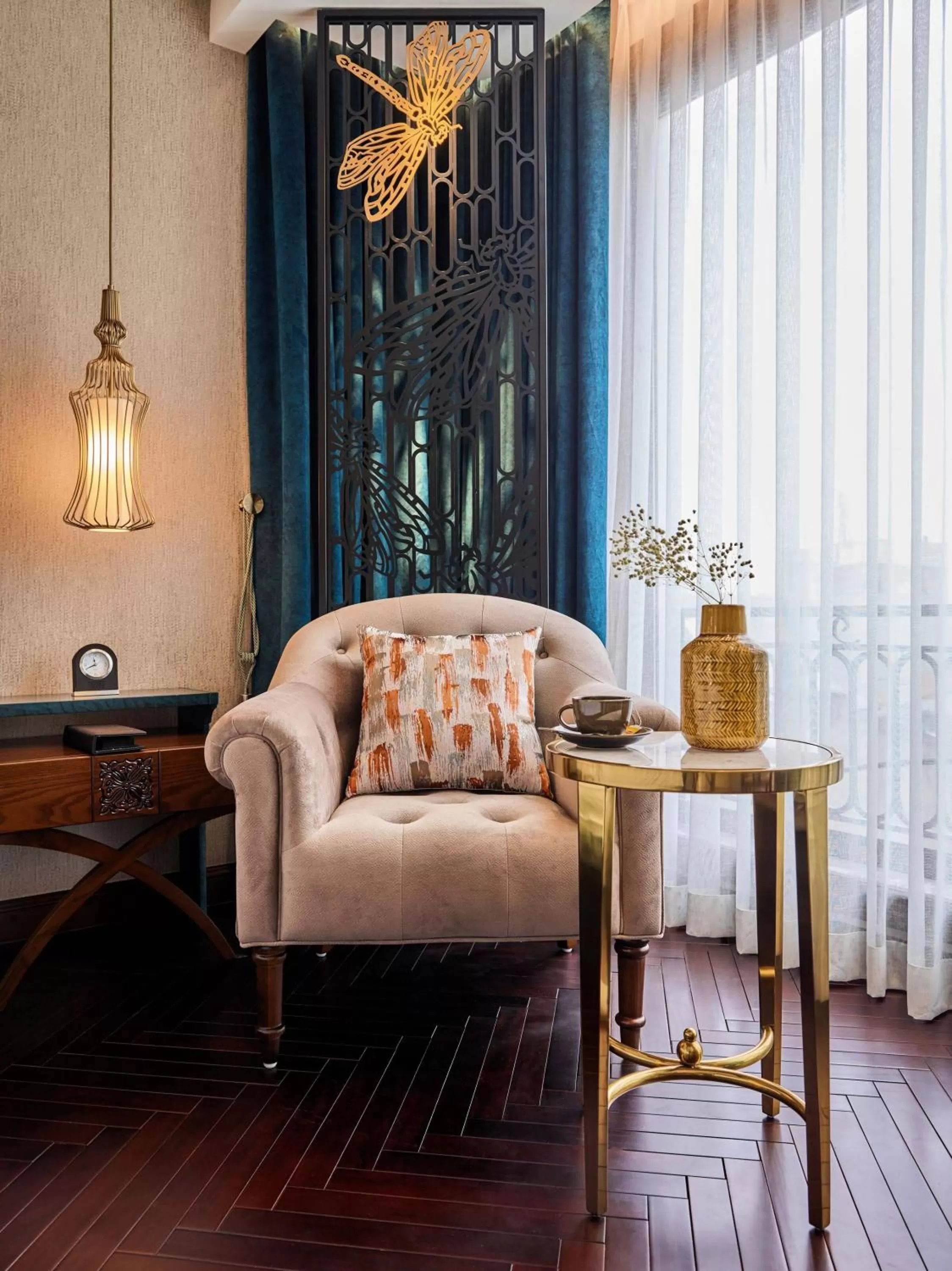 Seating area in Peridot Grand Luxury Boutique Hotel