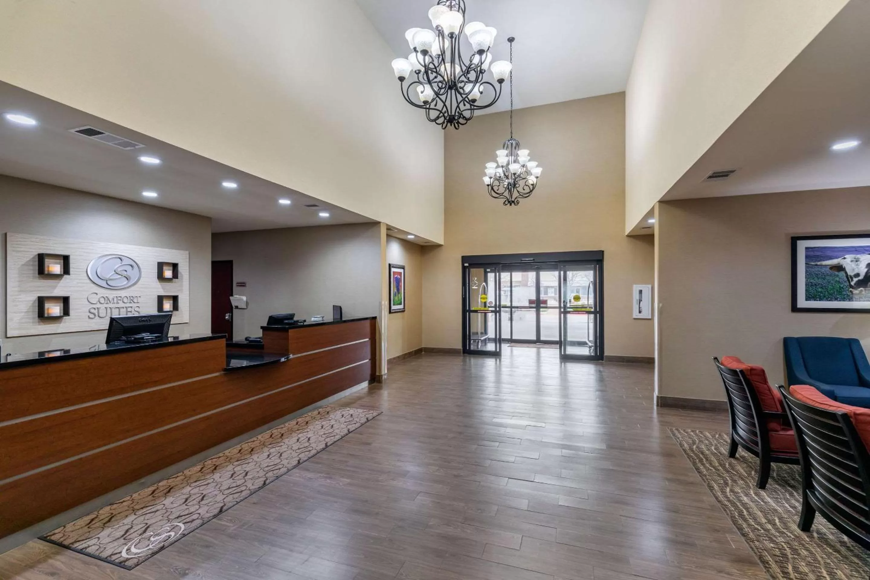 Lobby or reception in Comfort Suites Ennis