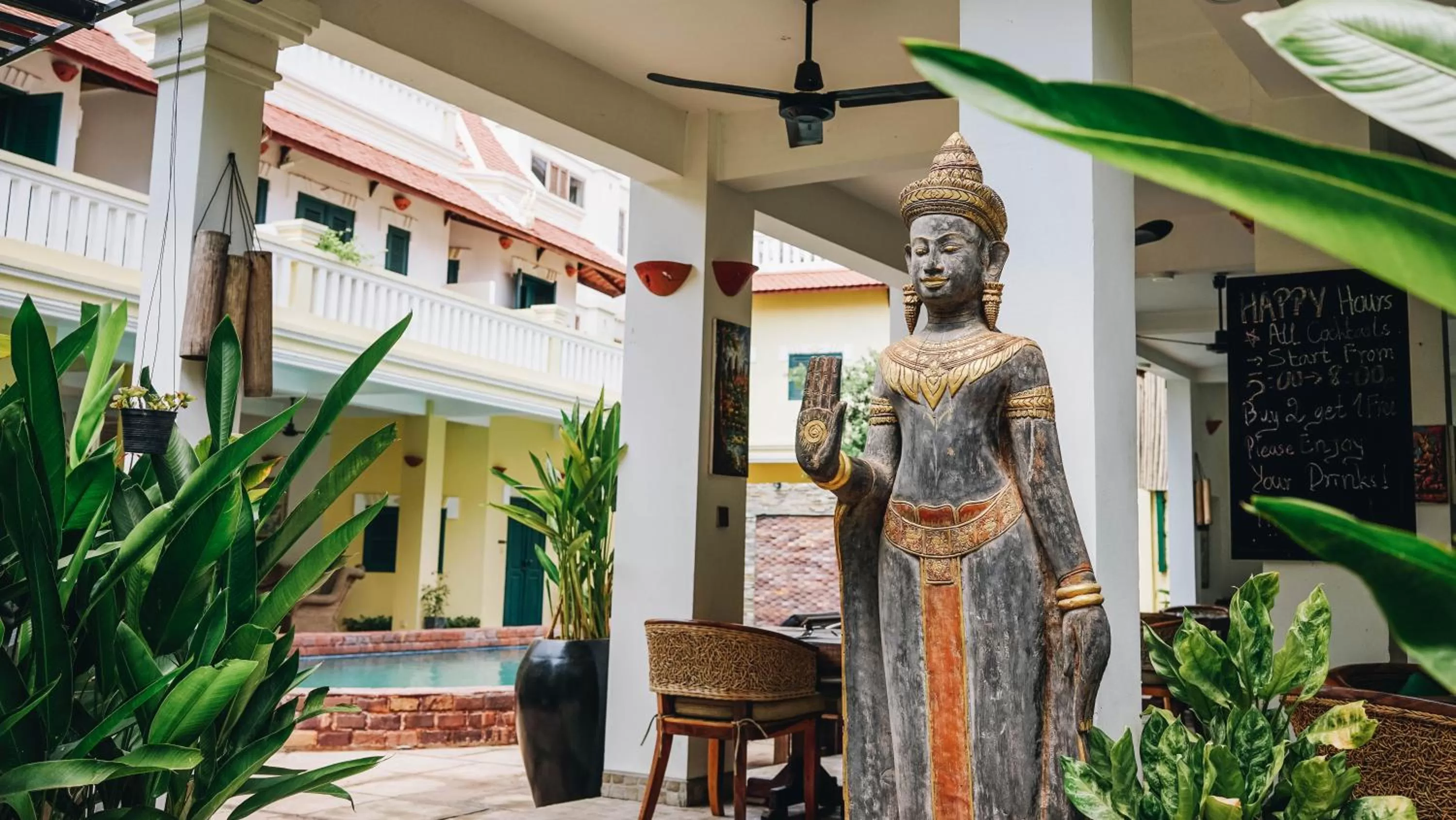 Patio in Villa Wat Damnak