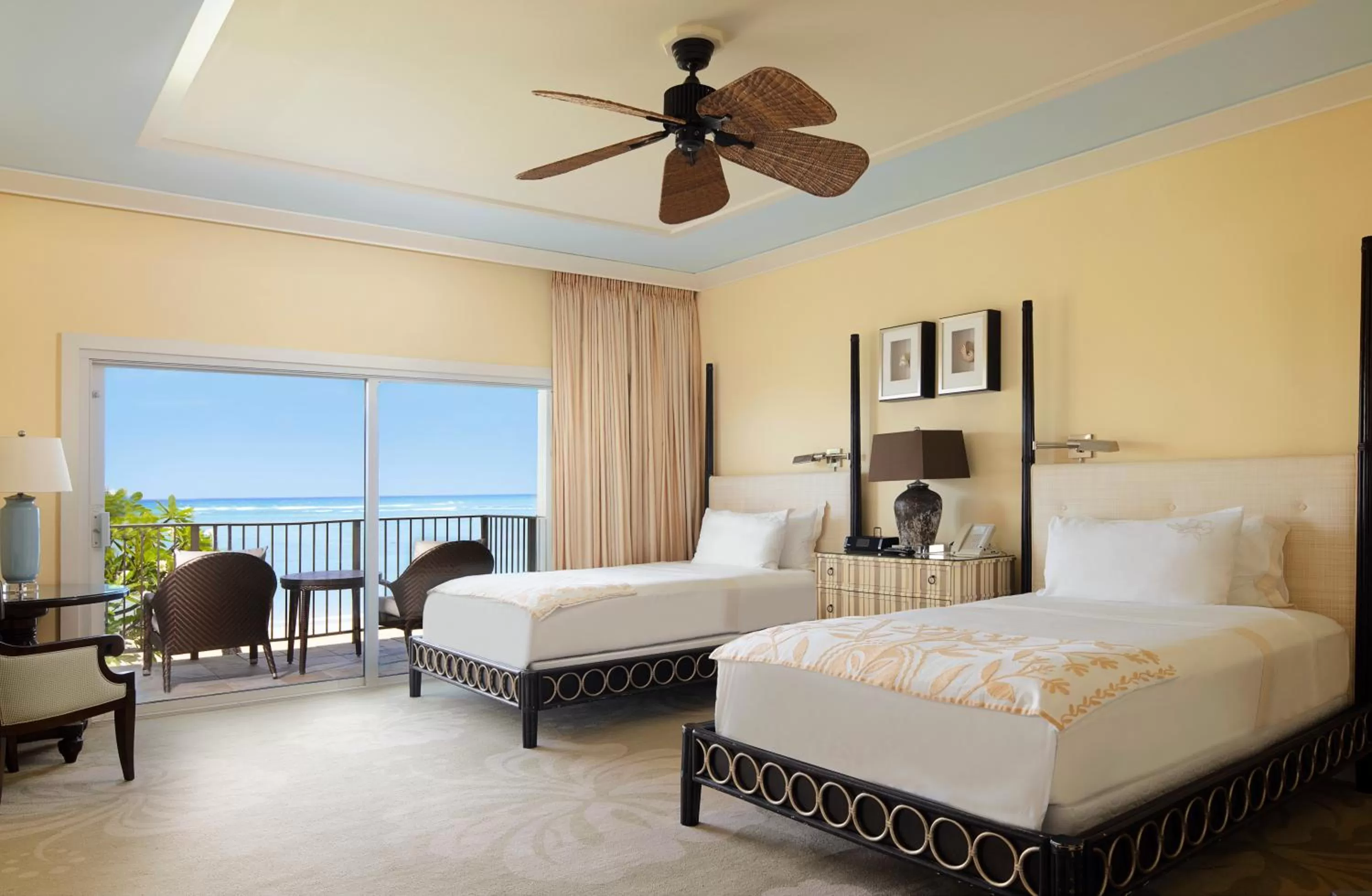 Beach, Bed in The Kahala Hotel and Resort