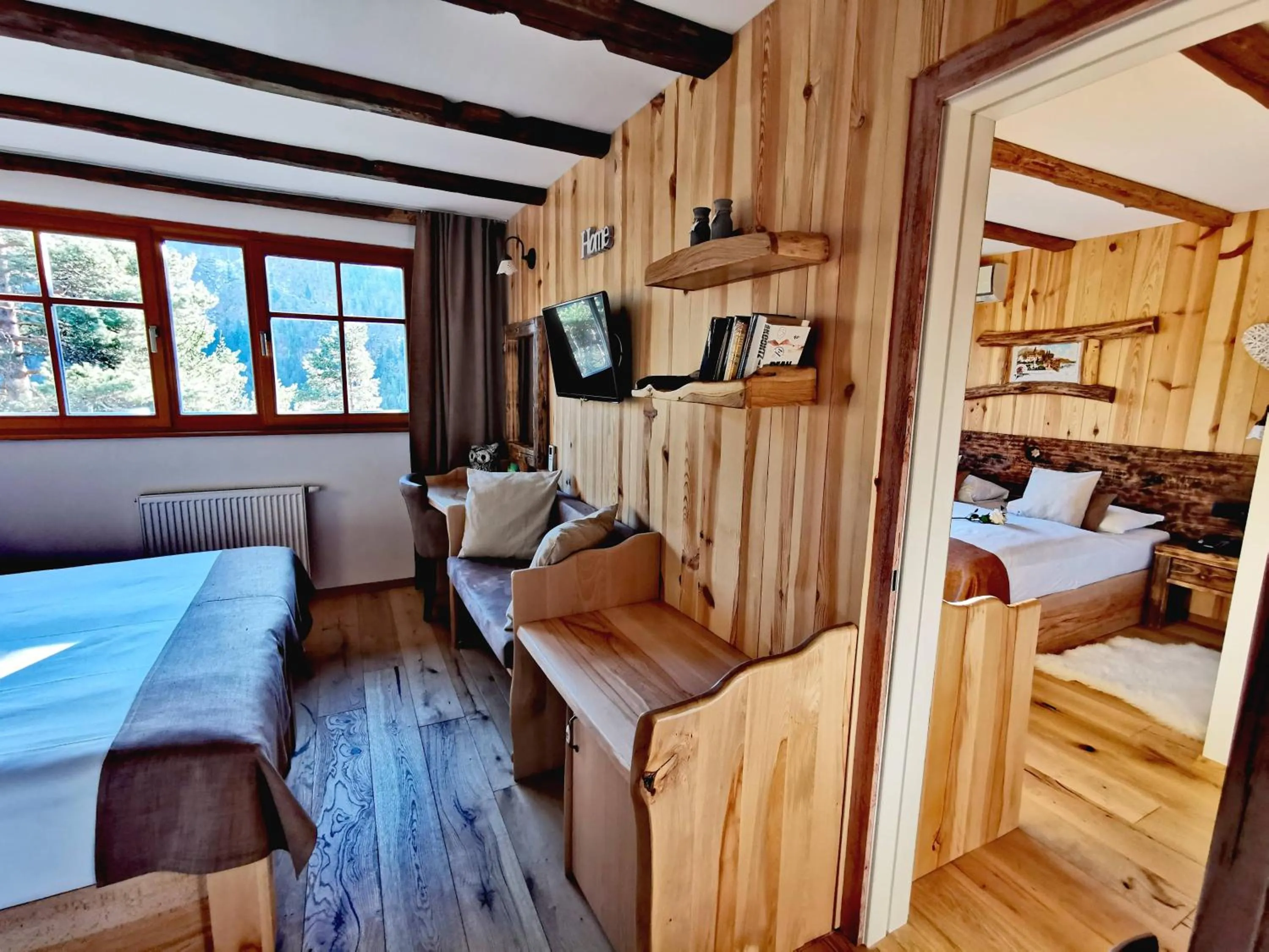Bed in Ribno Alpine Hotel