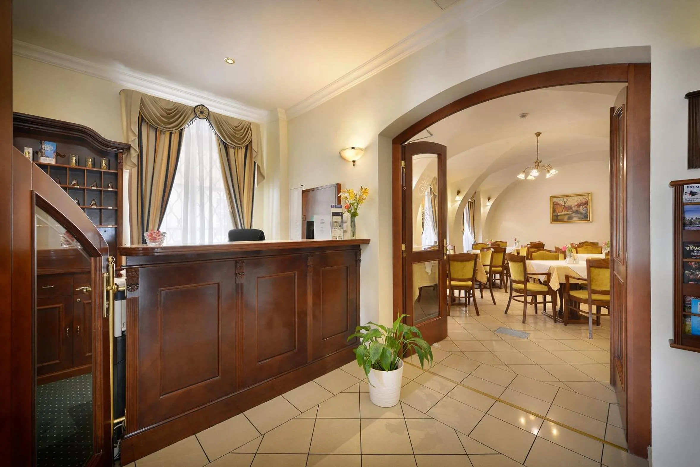 Lobby or reception in Hotel Certovka
