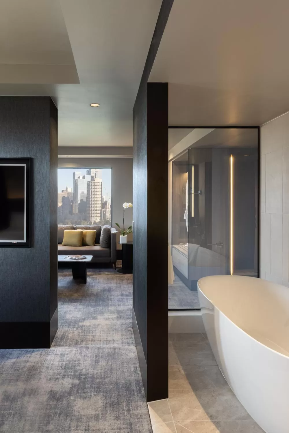 Bathroom, Bed in Pullman Melbourne On the Park