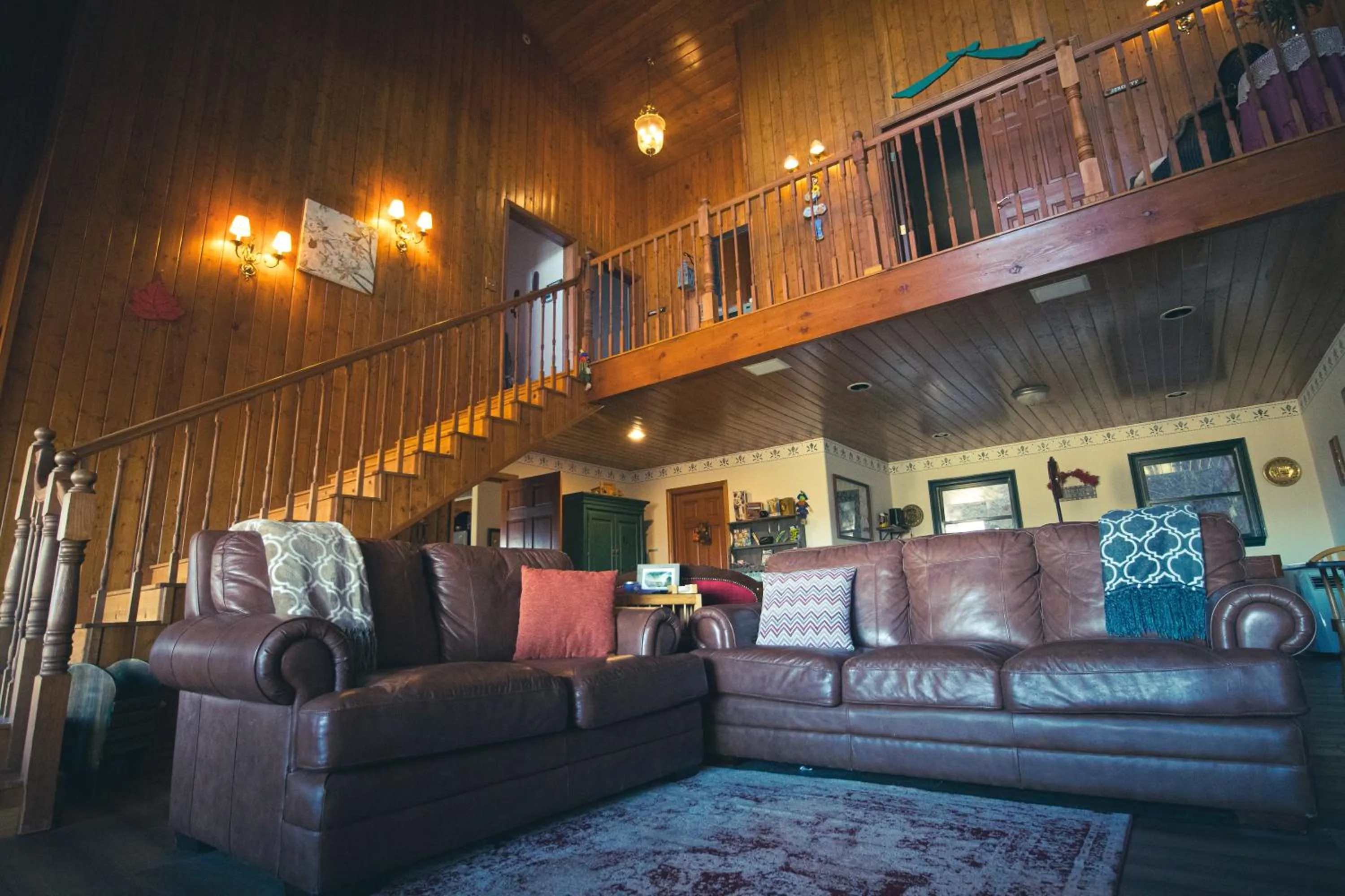 Living room in Tucker Peak Lodge