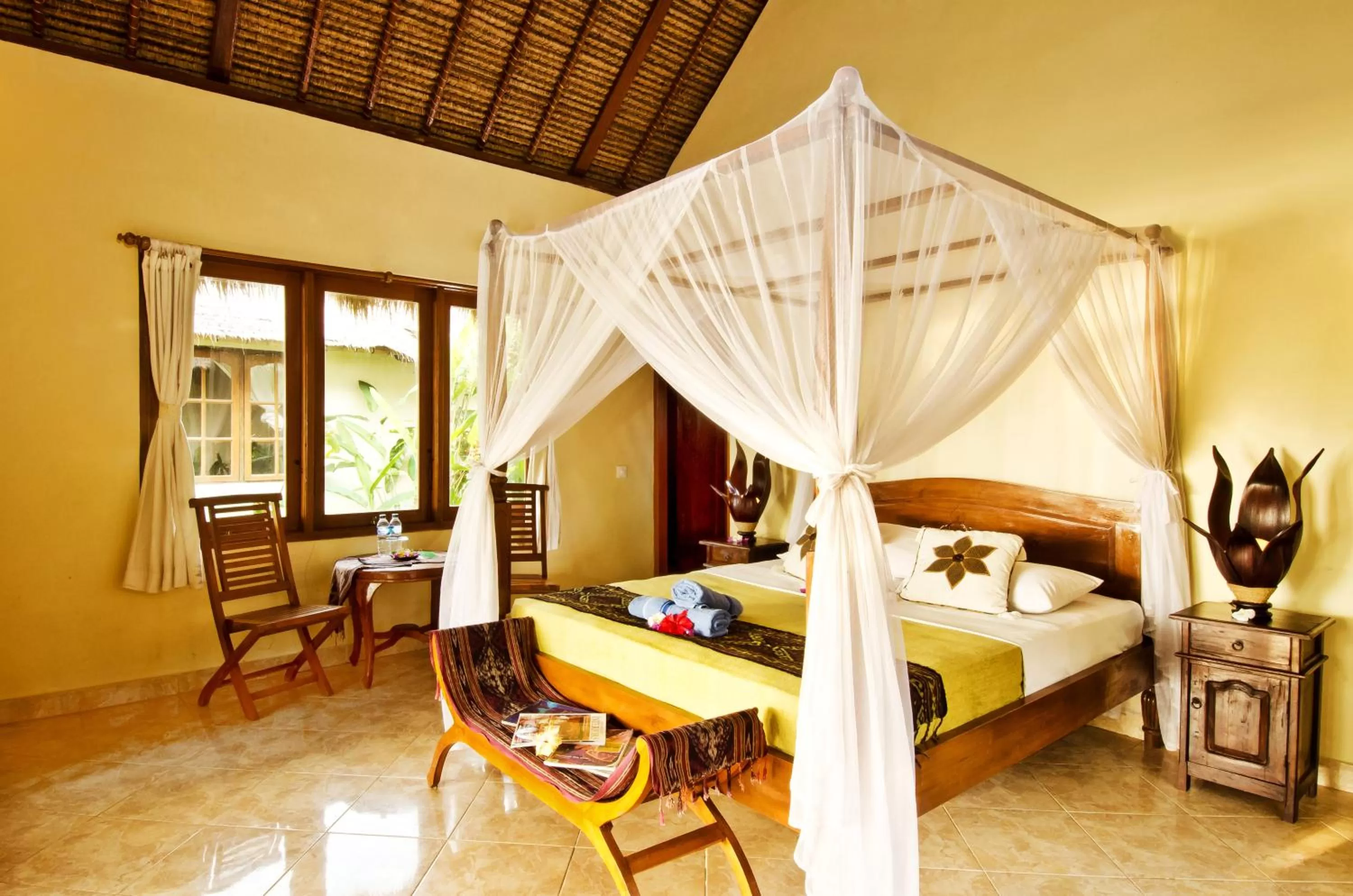 Day, Bed in Mushroom Beach Bungalows