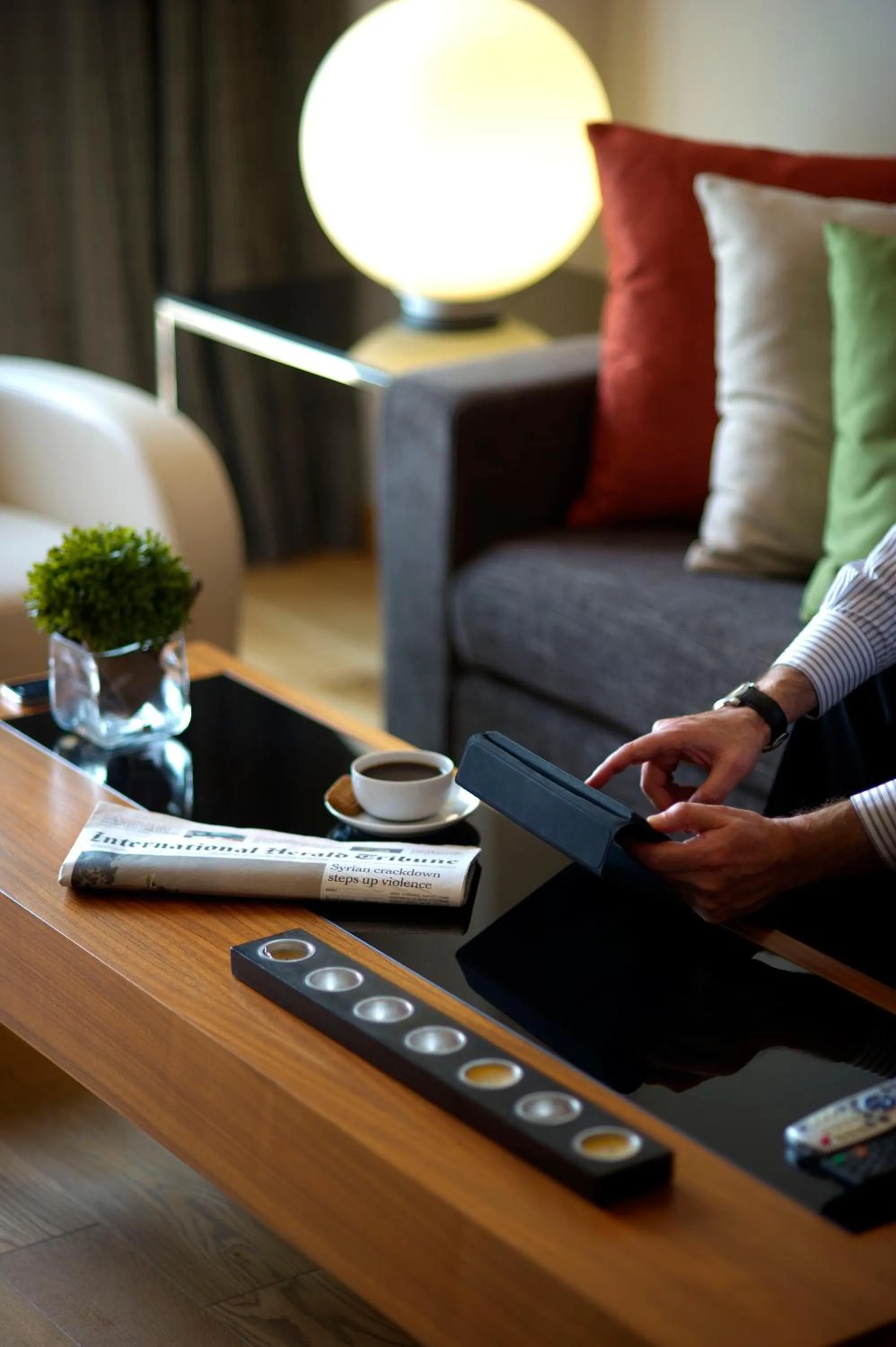 Decorative detail in ParkTower Suites