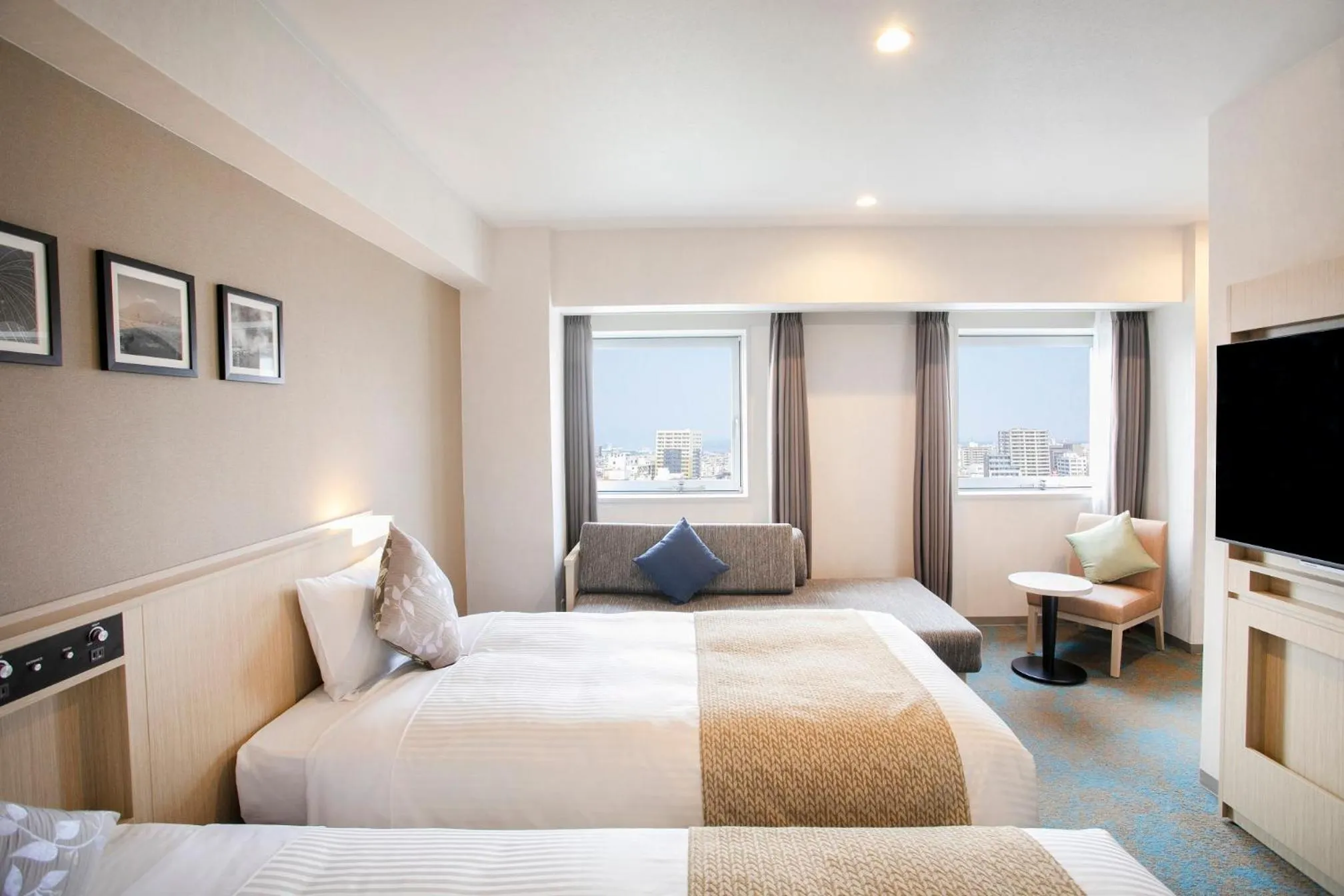 Photo of the whole room, Bed in ART Hotel Oita