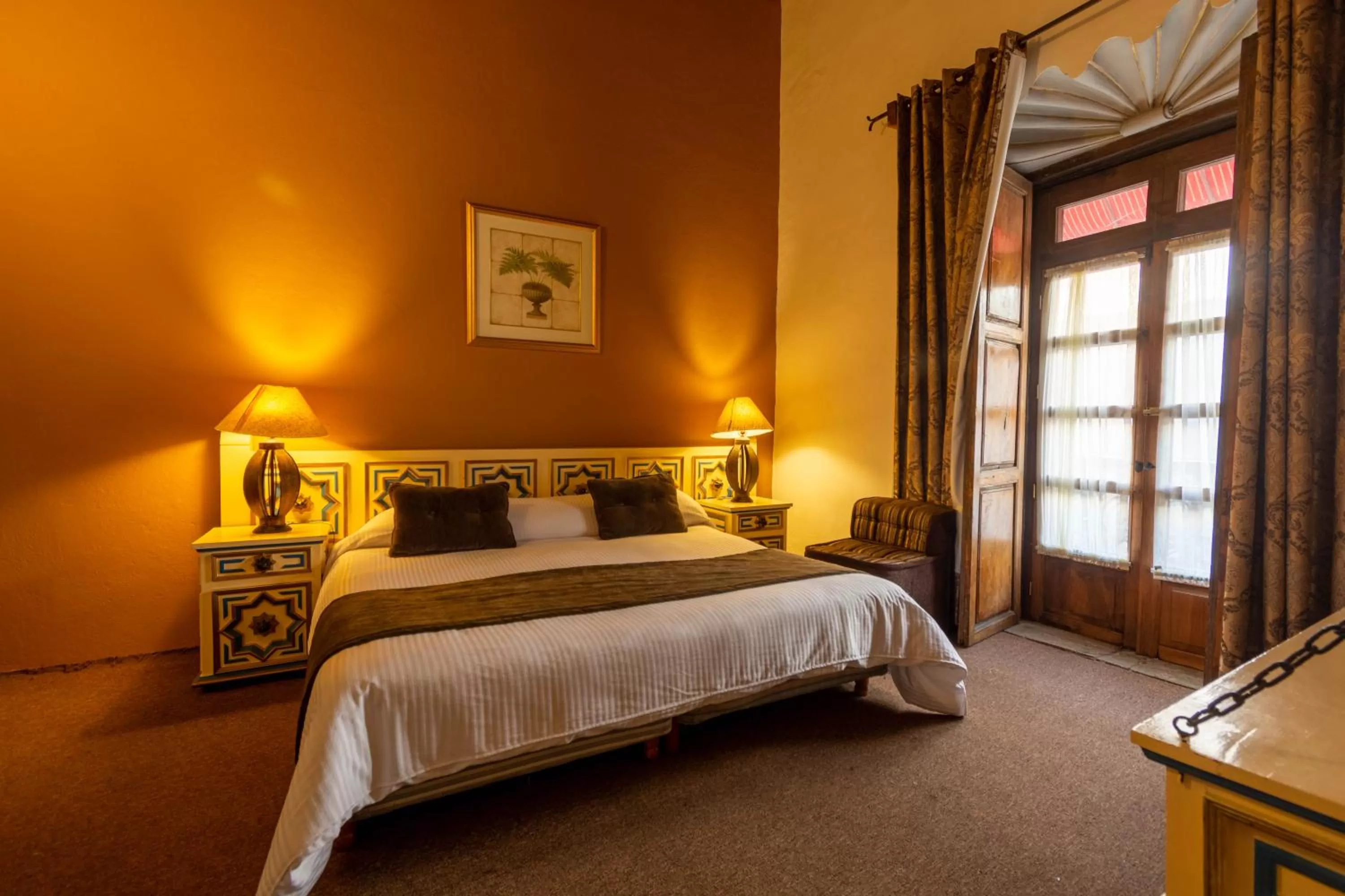 Balcony/Terrace, Bed in Hosteria del Frayle