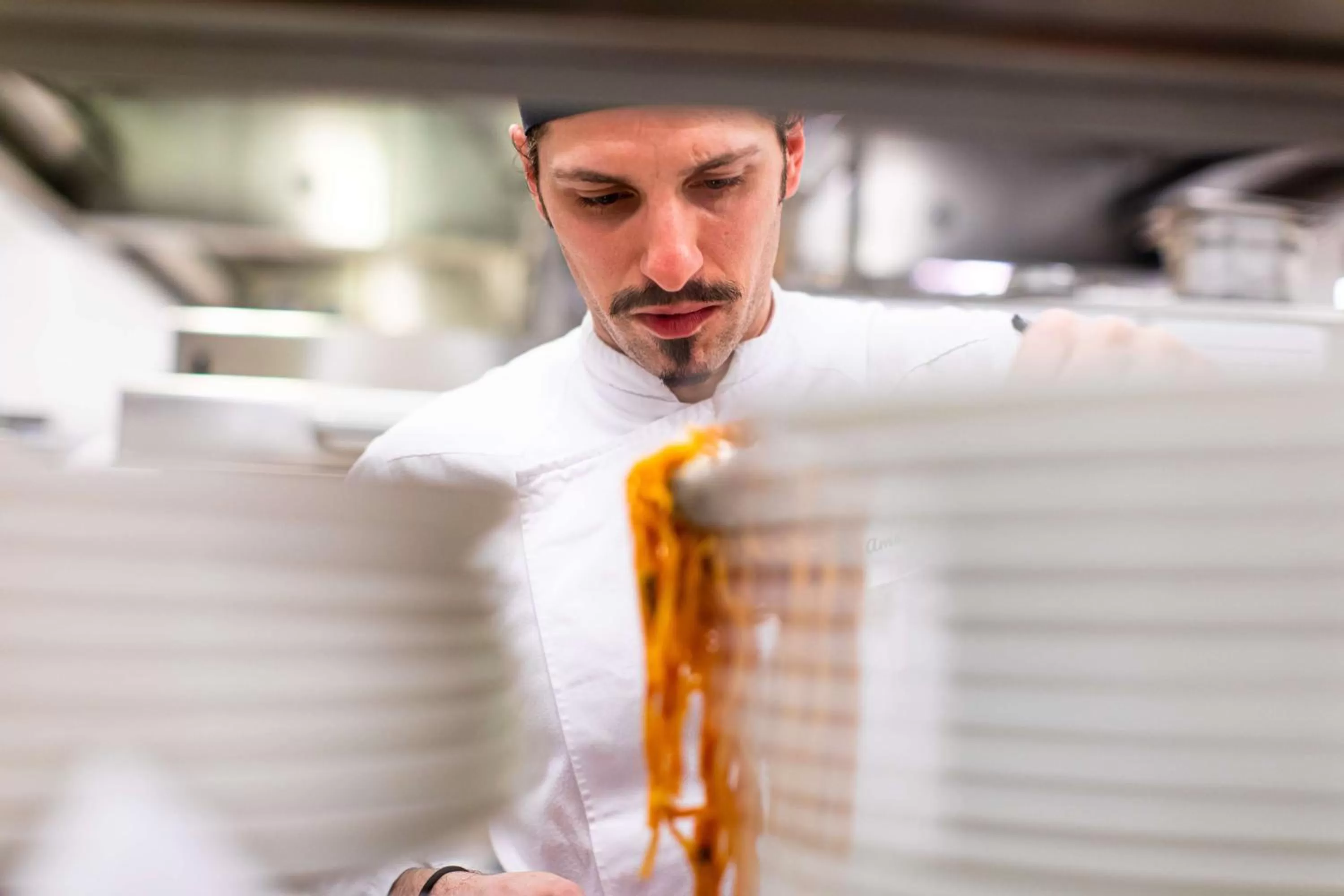 Dining area in Hilton Amsterdam
