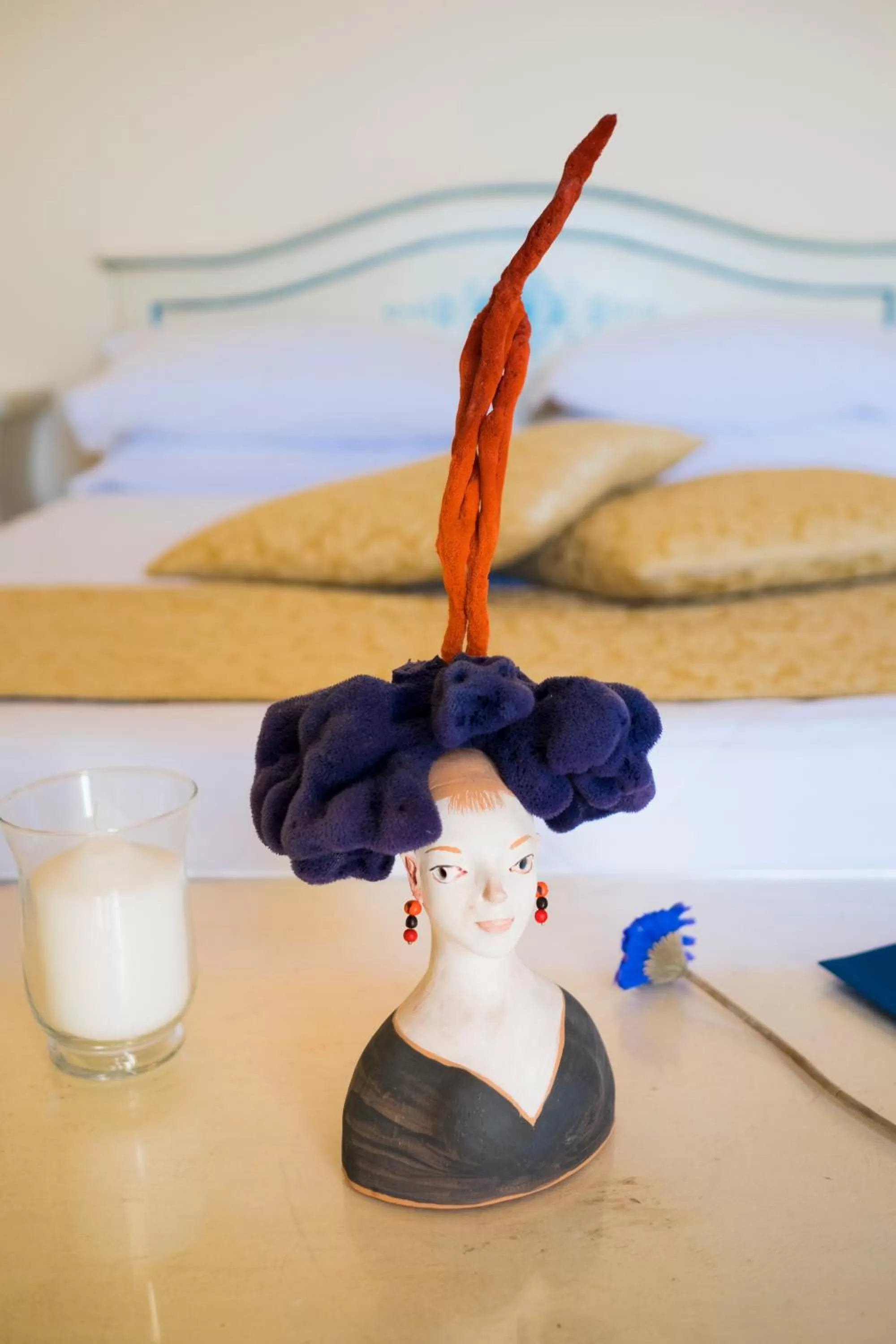 Decorative detail, Bed in Hotel Margherita