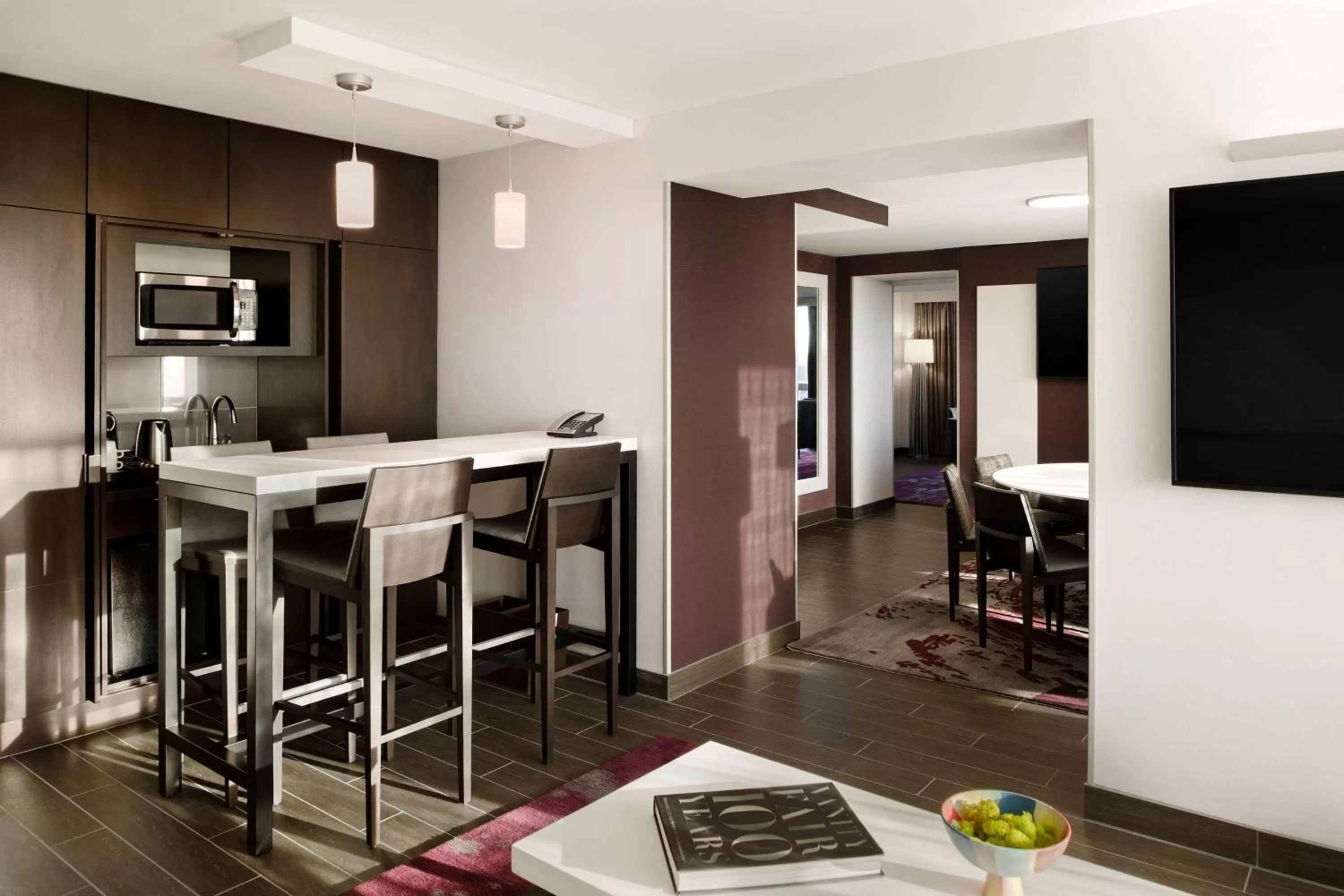 Living room in Hilton Washington DC National Mall The Wharf