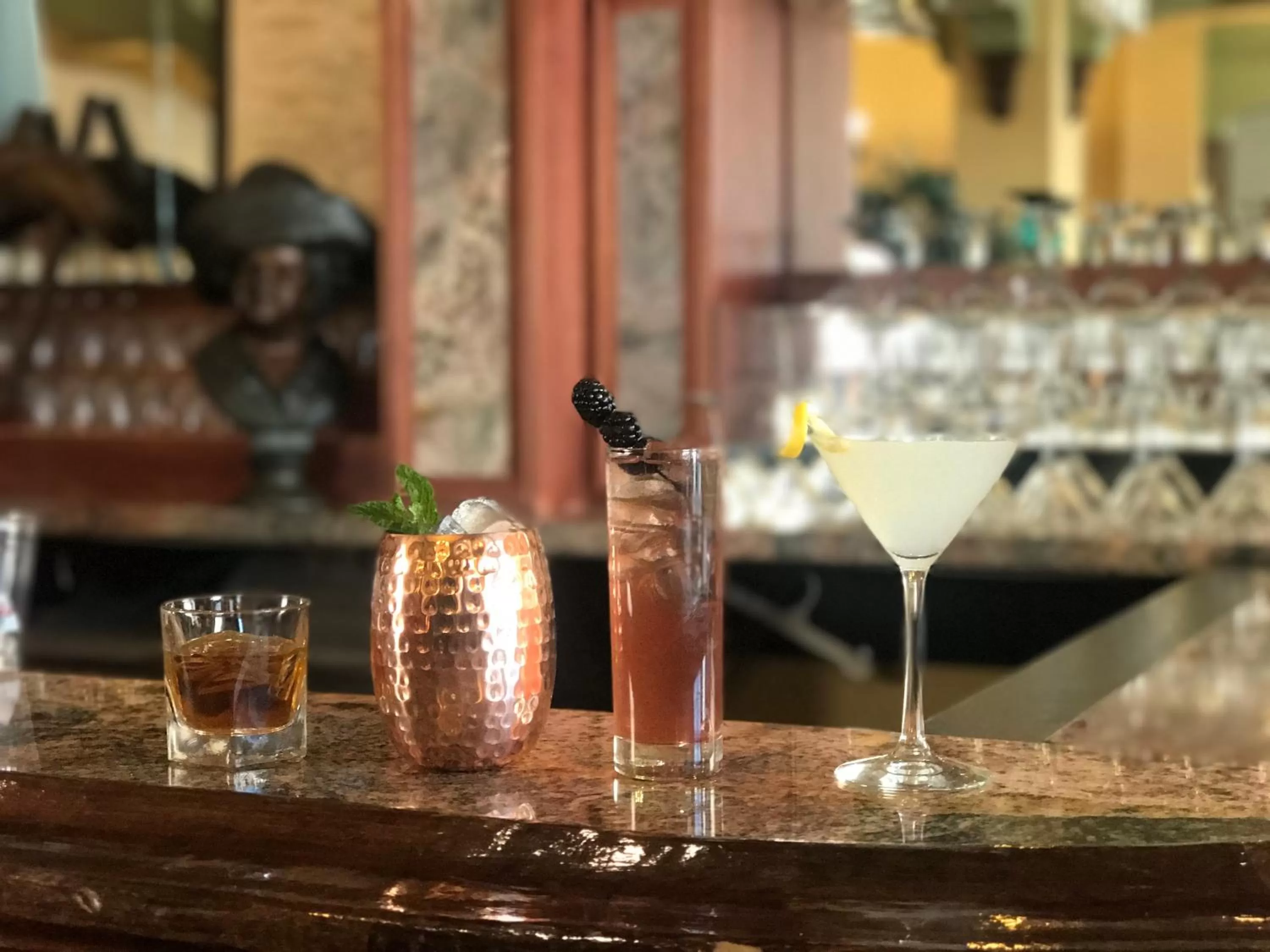 Alcoholic drinks in Historic Plains Hotel