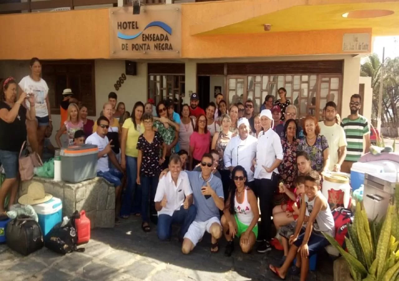 group of guests in Hotel Enseada de Ponta Negra