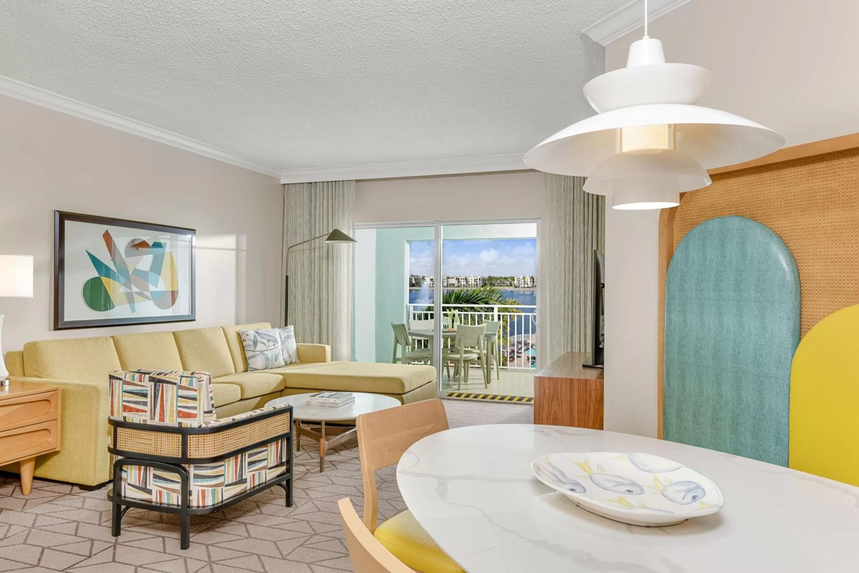 Living room in Marriott's Villas At Doral