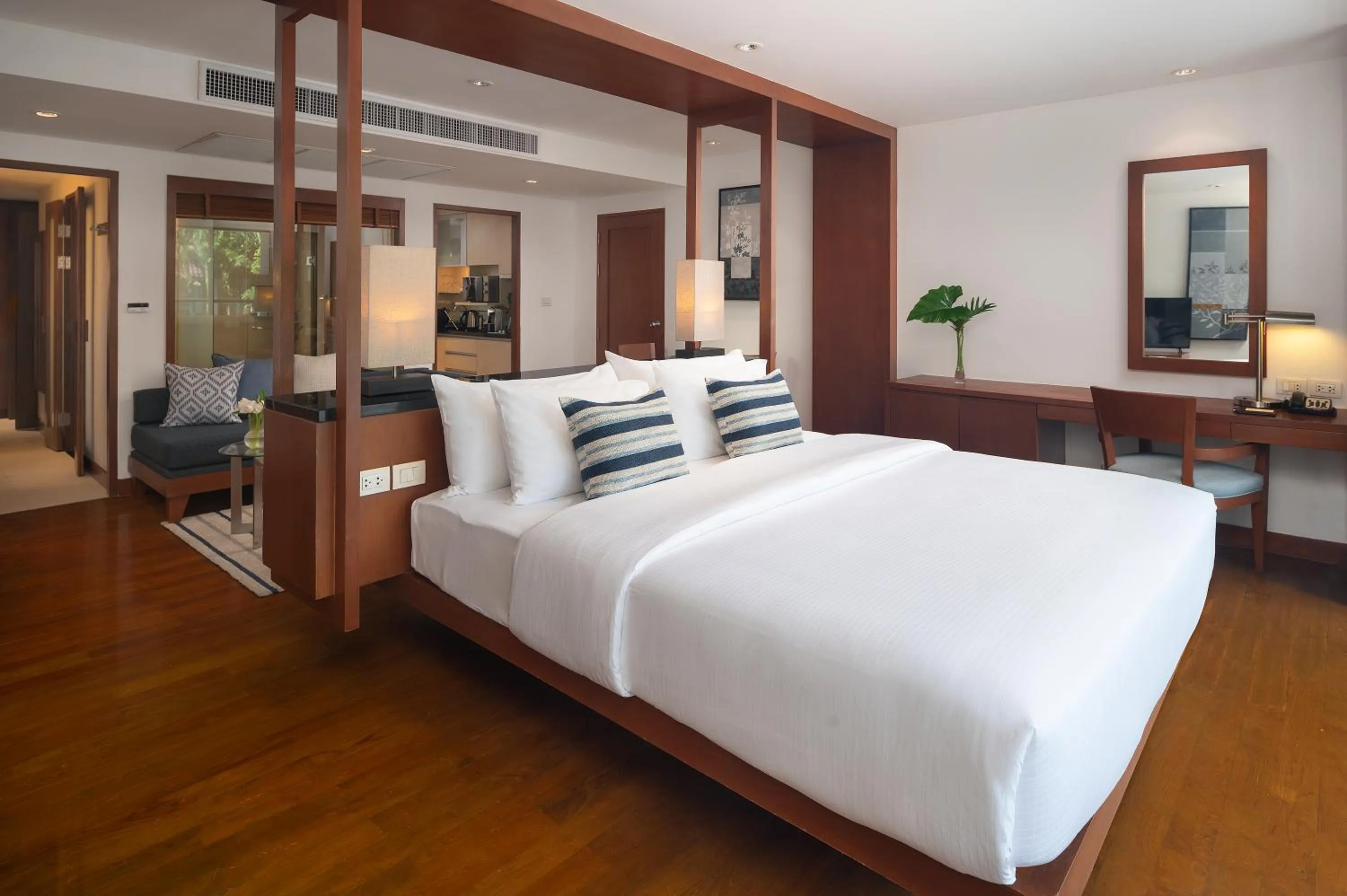 Bedroom, Bed in Woodlands Suites Serviced Residences