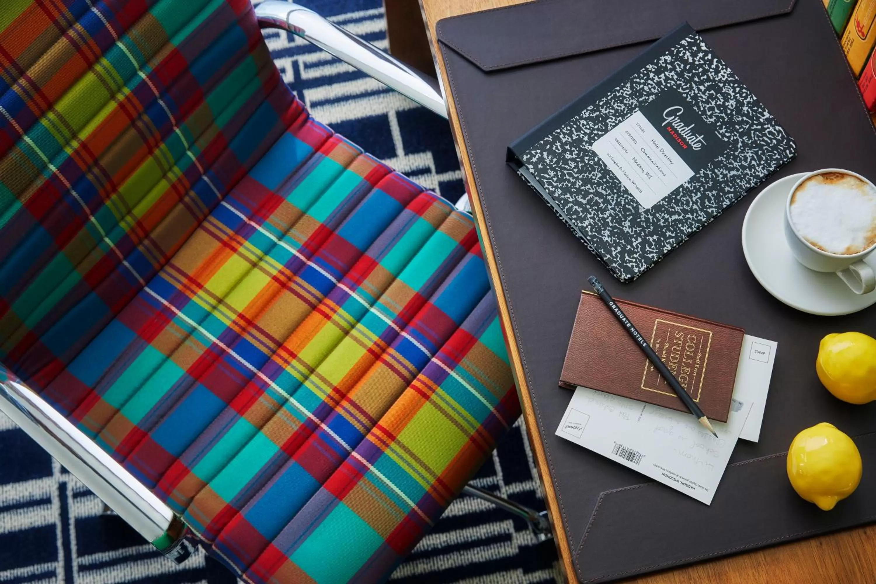 Seating area in Graduate by Hilton Madison