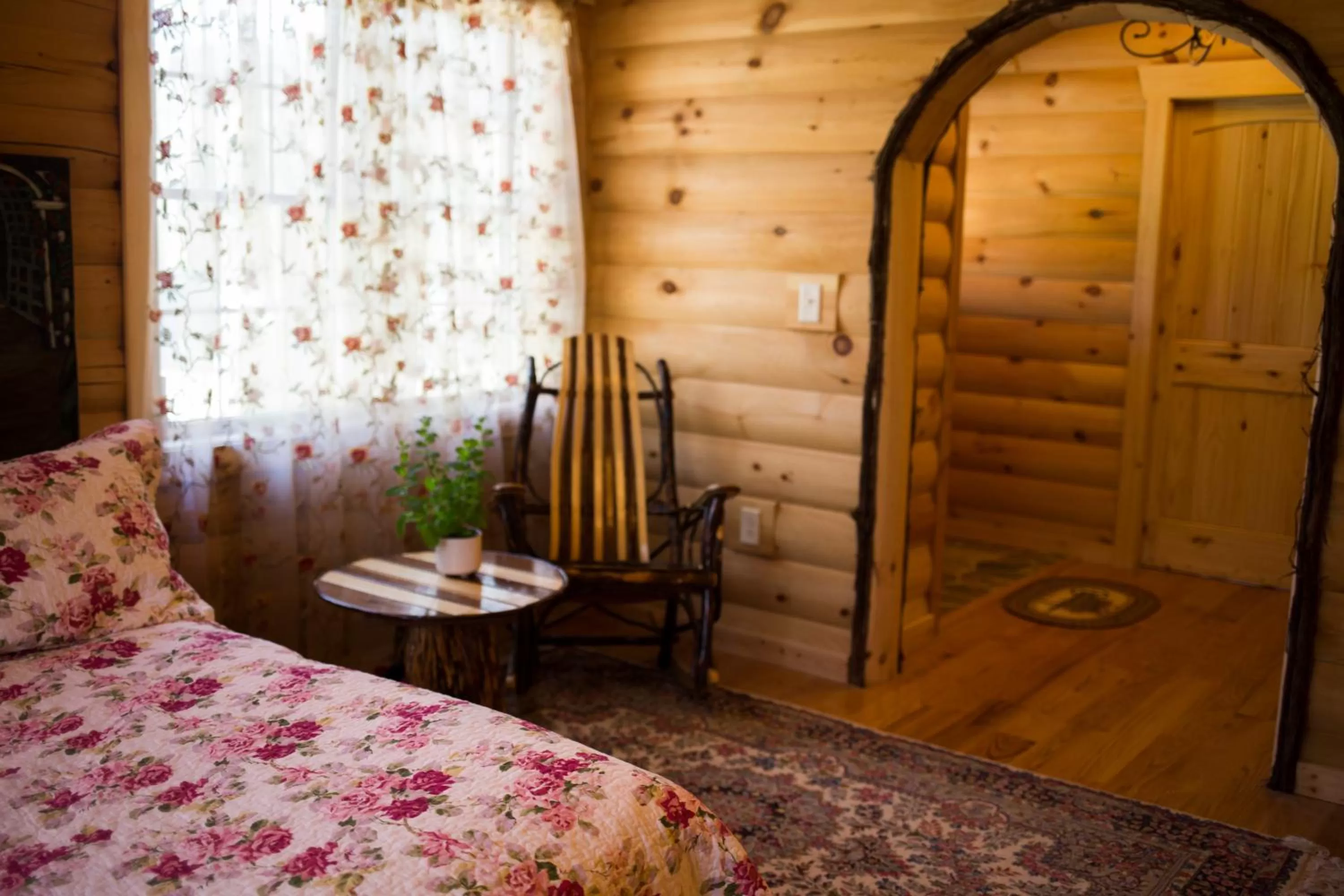 Seating Area in Log Country Inn Bed and Breakfast of Ithaca