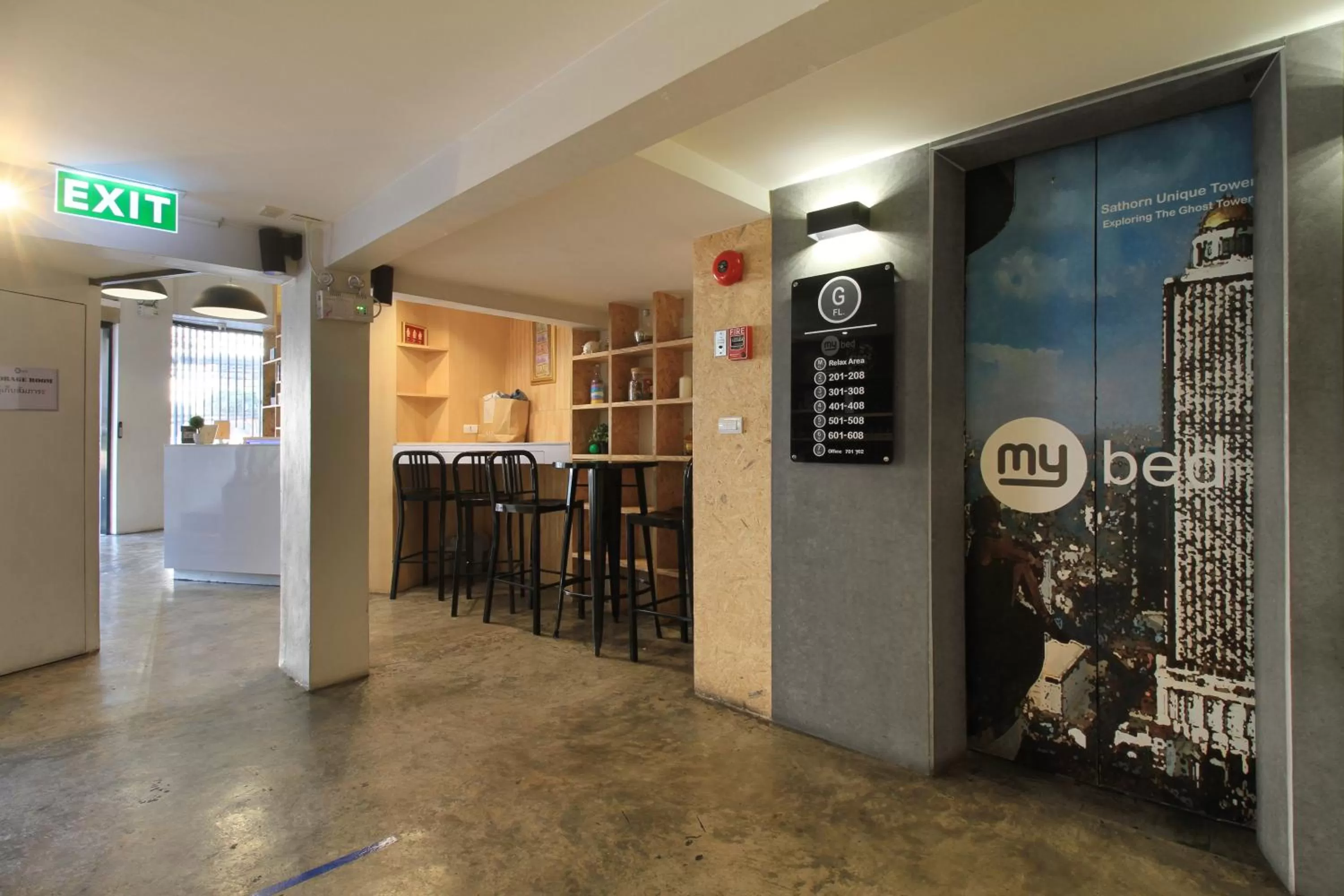 Area and facilities in Mybed Sathorn Hotel