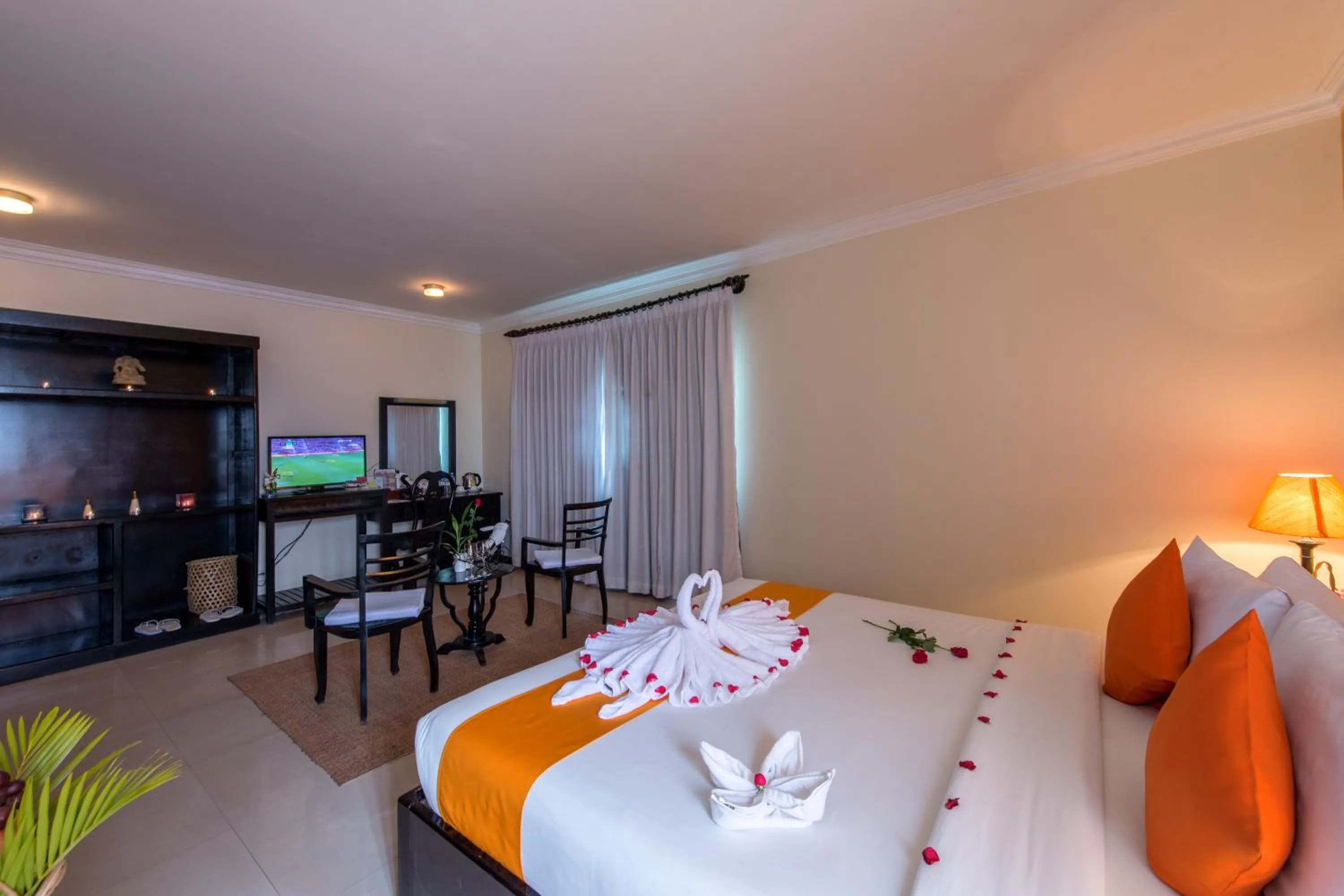 Photo of the whole room, Bed in Angkor Panoramic Boutique Hotel