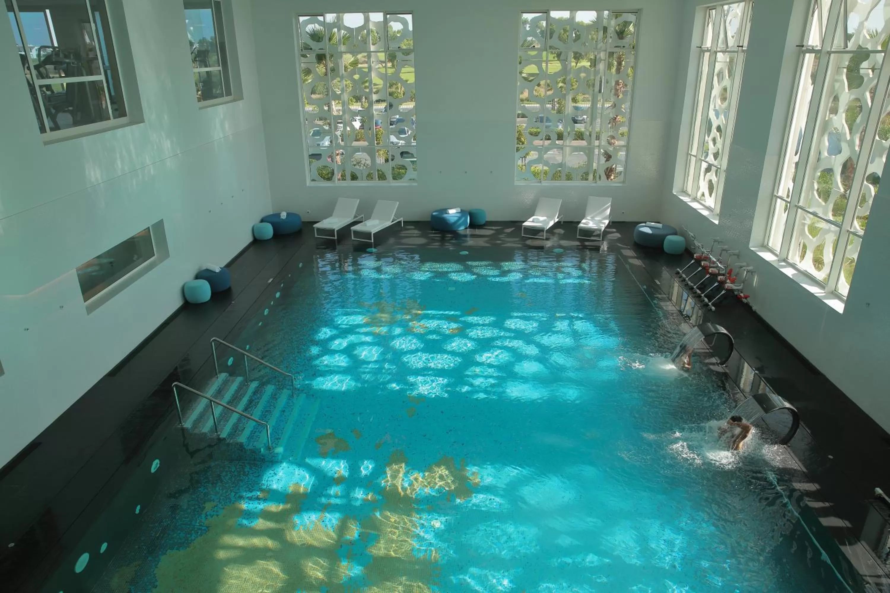 Swimming pool in Vichy Célestins Spa Hôtel Casablanca