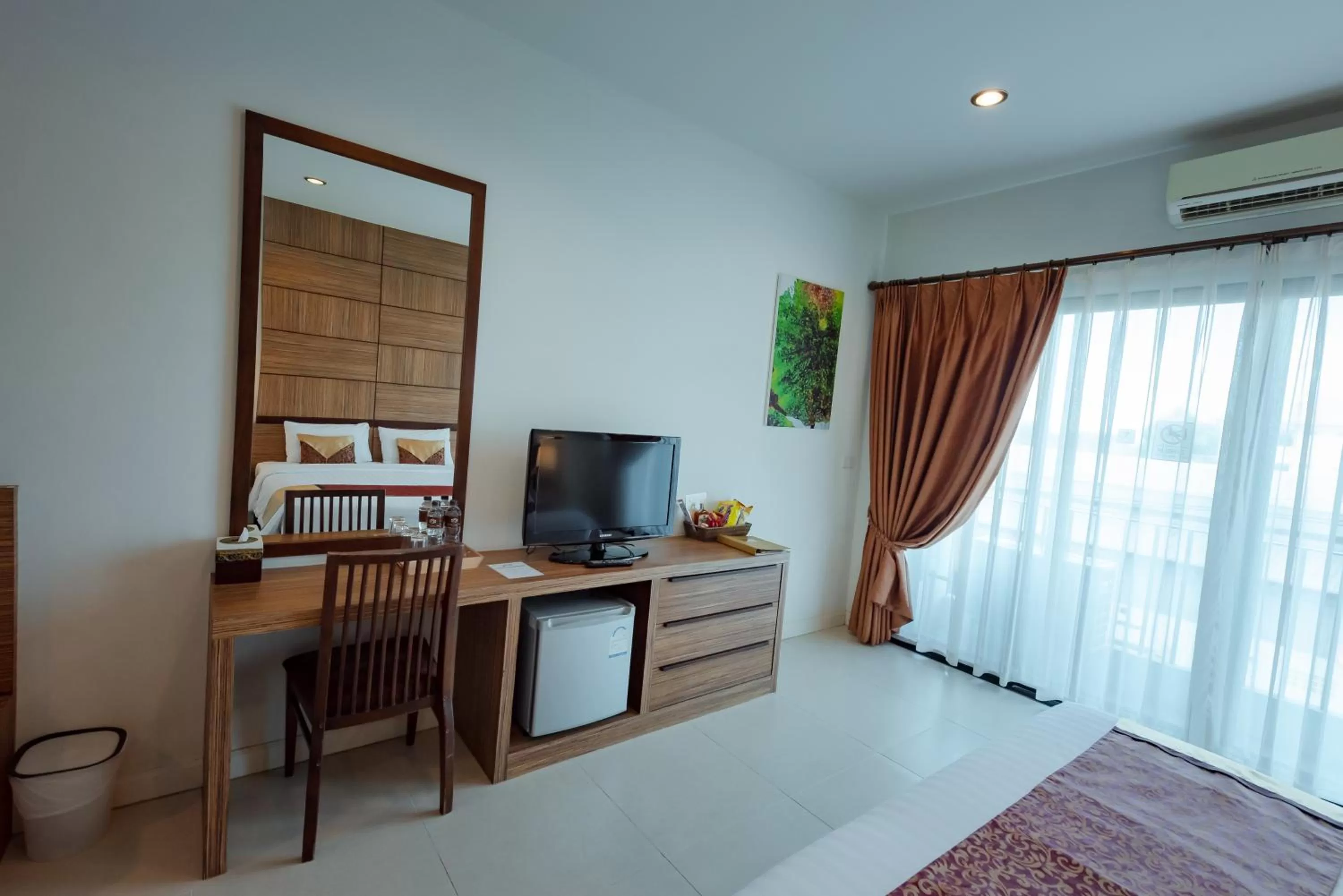 Bed in The Pannarai Hotel