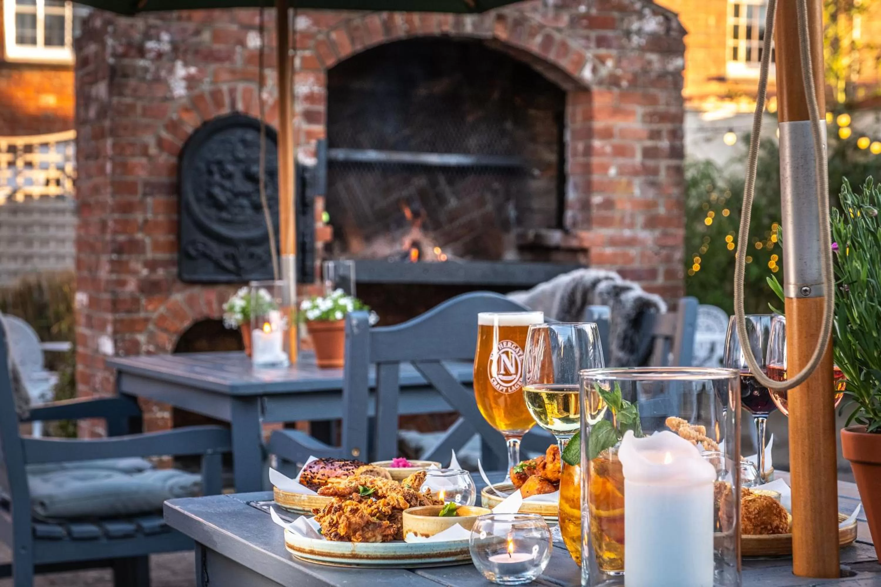 Food close-up in The Black Lion, Long Melford