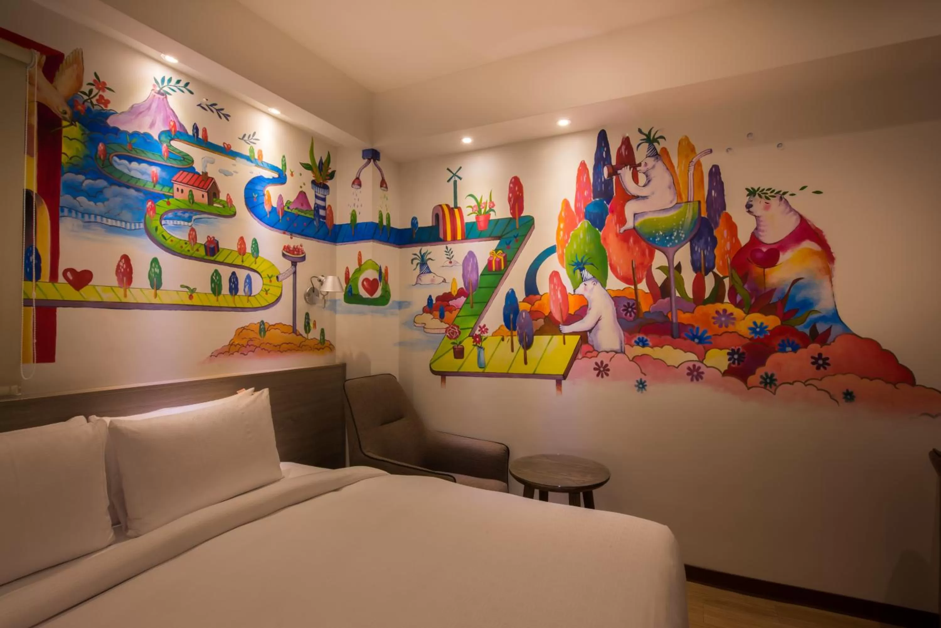 Bed in Legend Hotel Kaohsiung Pier2