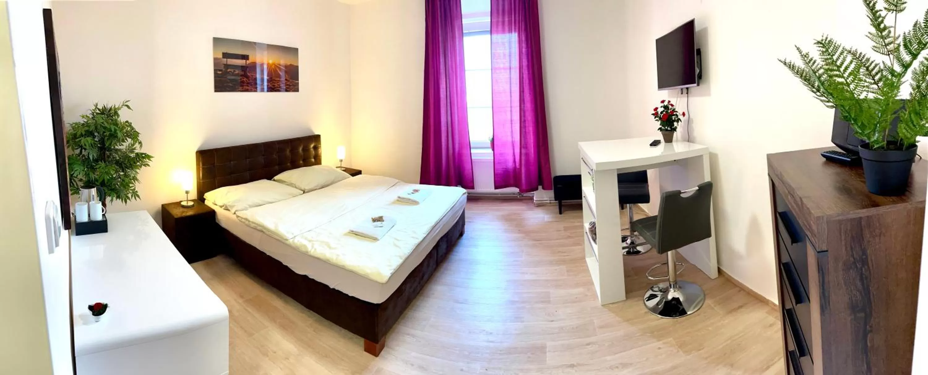 Bed in Hotel Stará Pošta