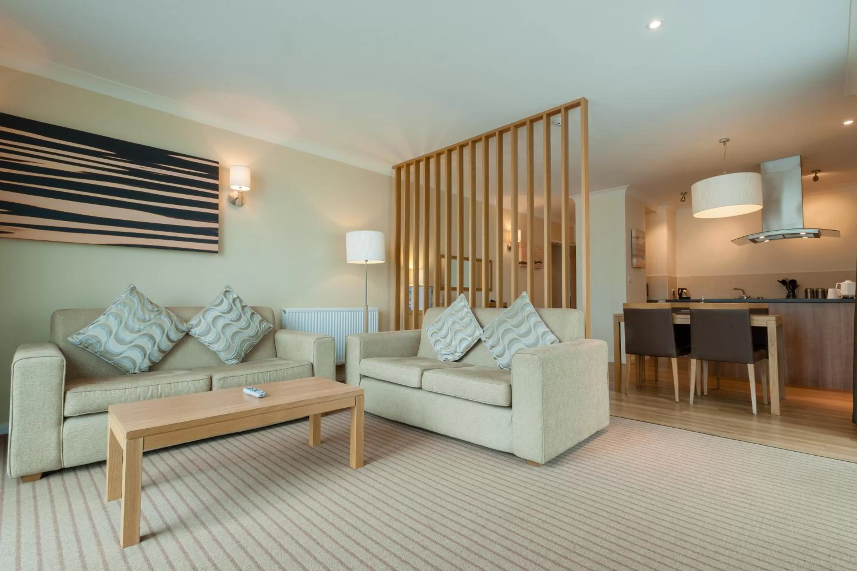 Living room in De Vere Cotswold Water Park
