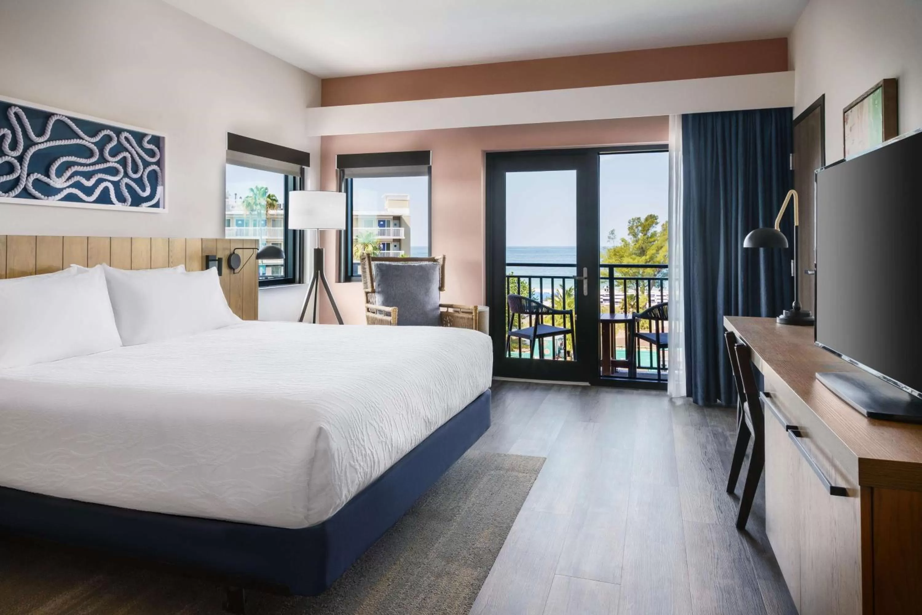 Bed in Hilton Garden Inn St. Pete Beach, FL