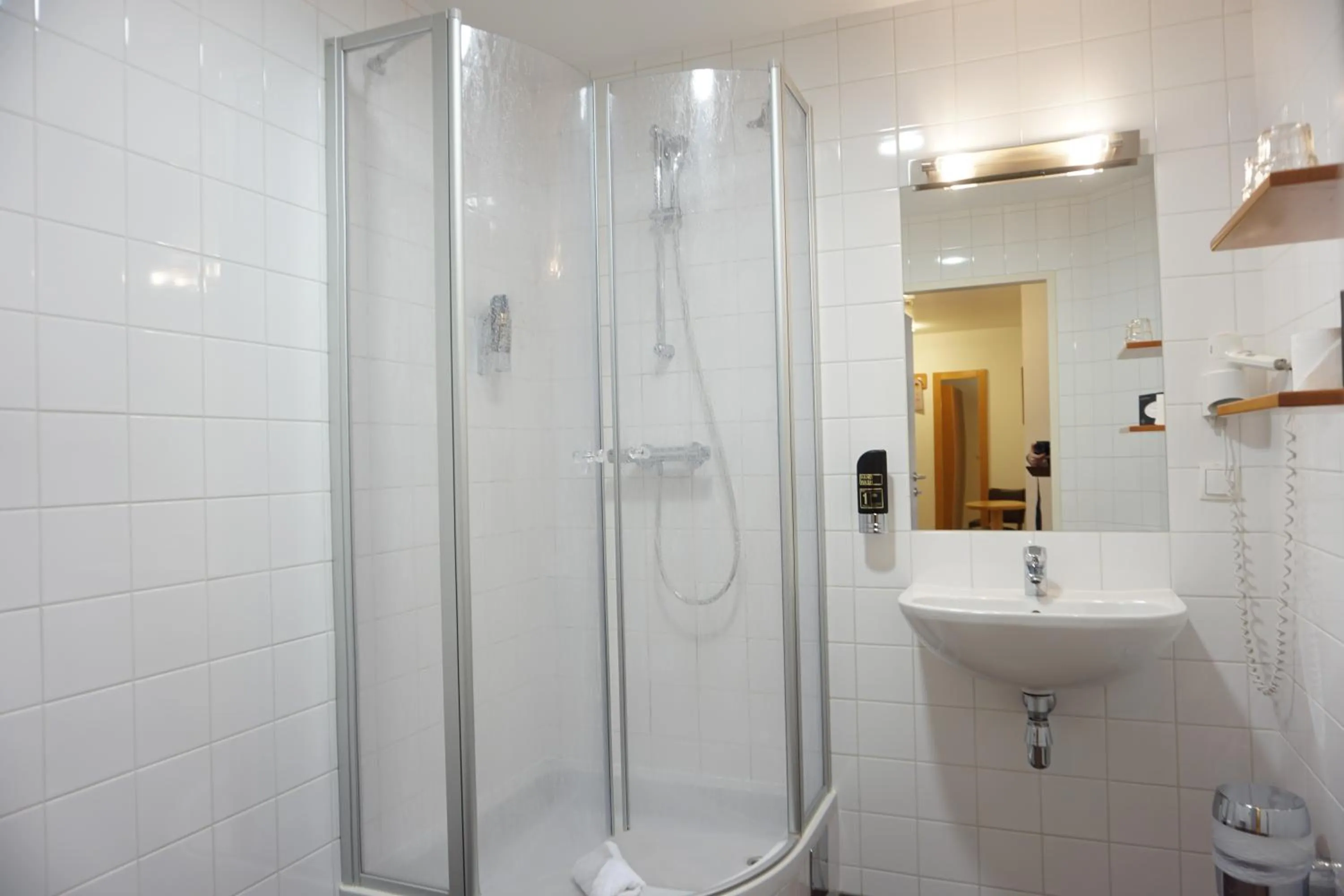 Shower in Hotel Kaffeemühle