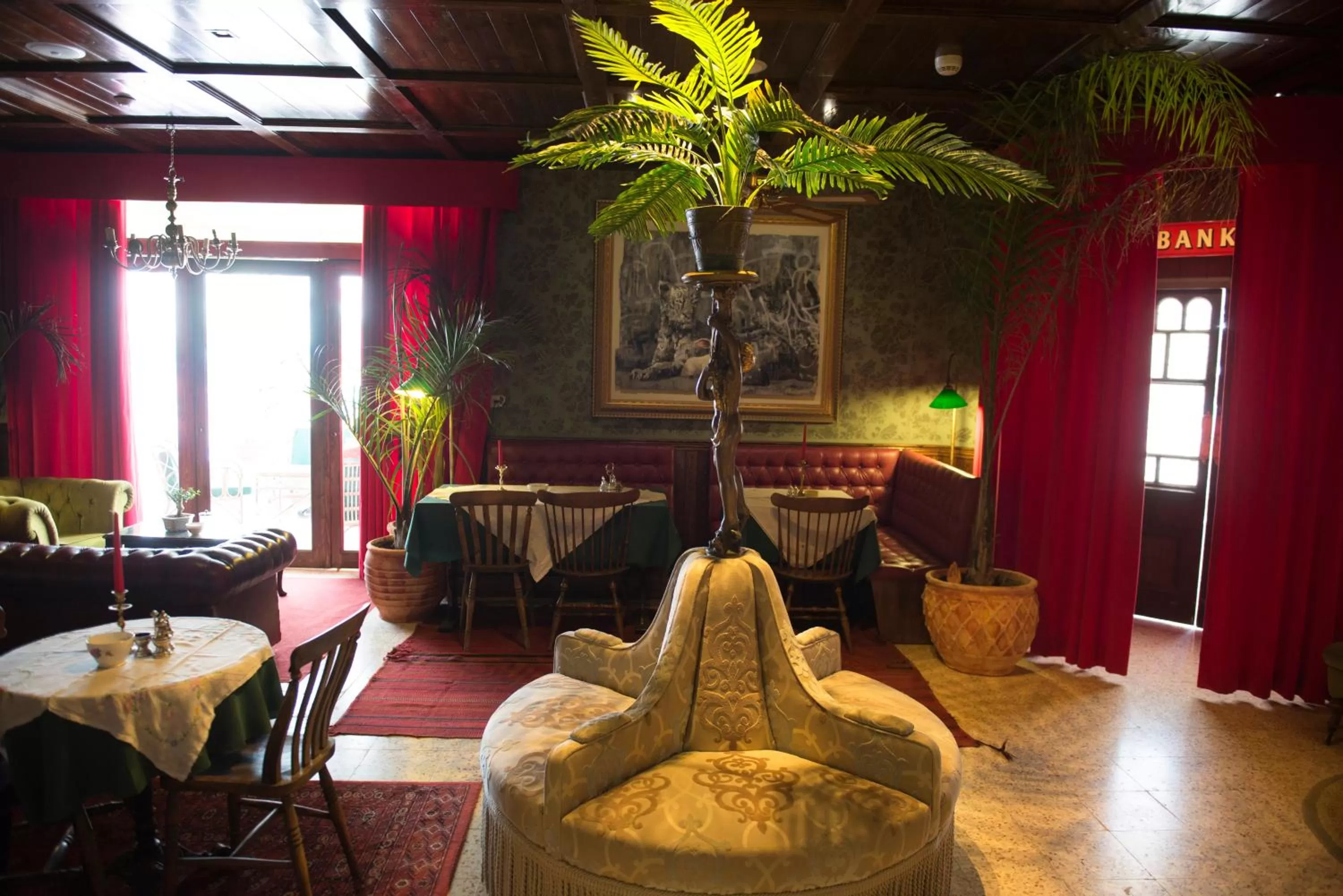 Lobby or reception in The Walled Off Hotel