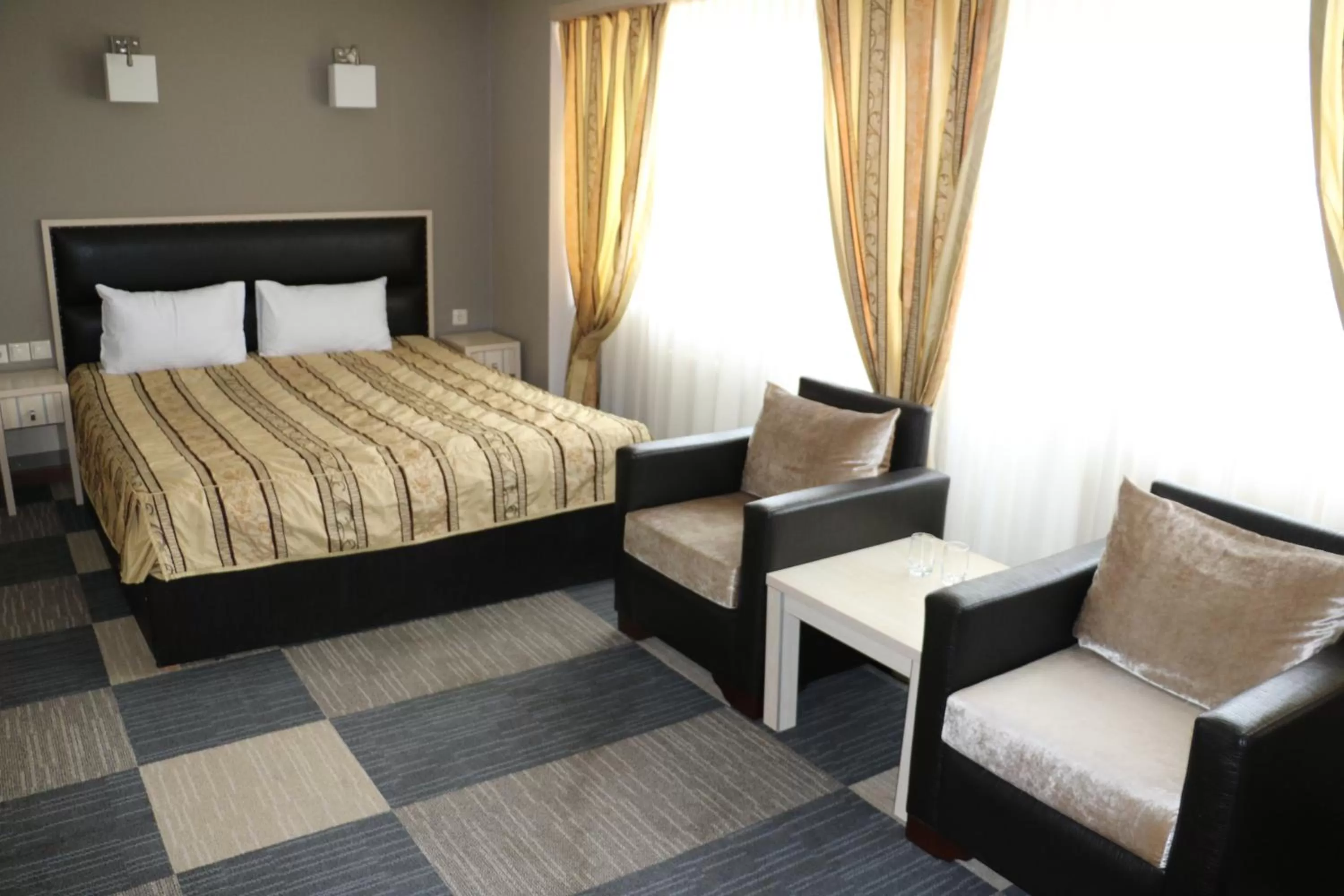 Bed in Aktau Hotel
