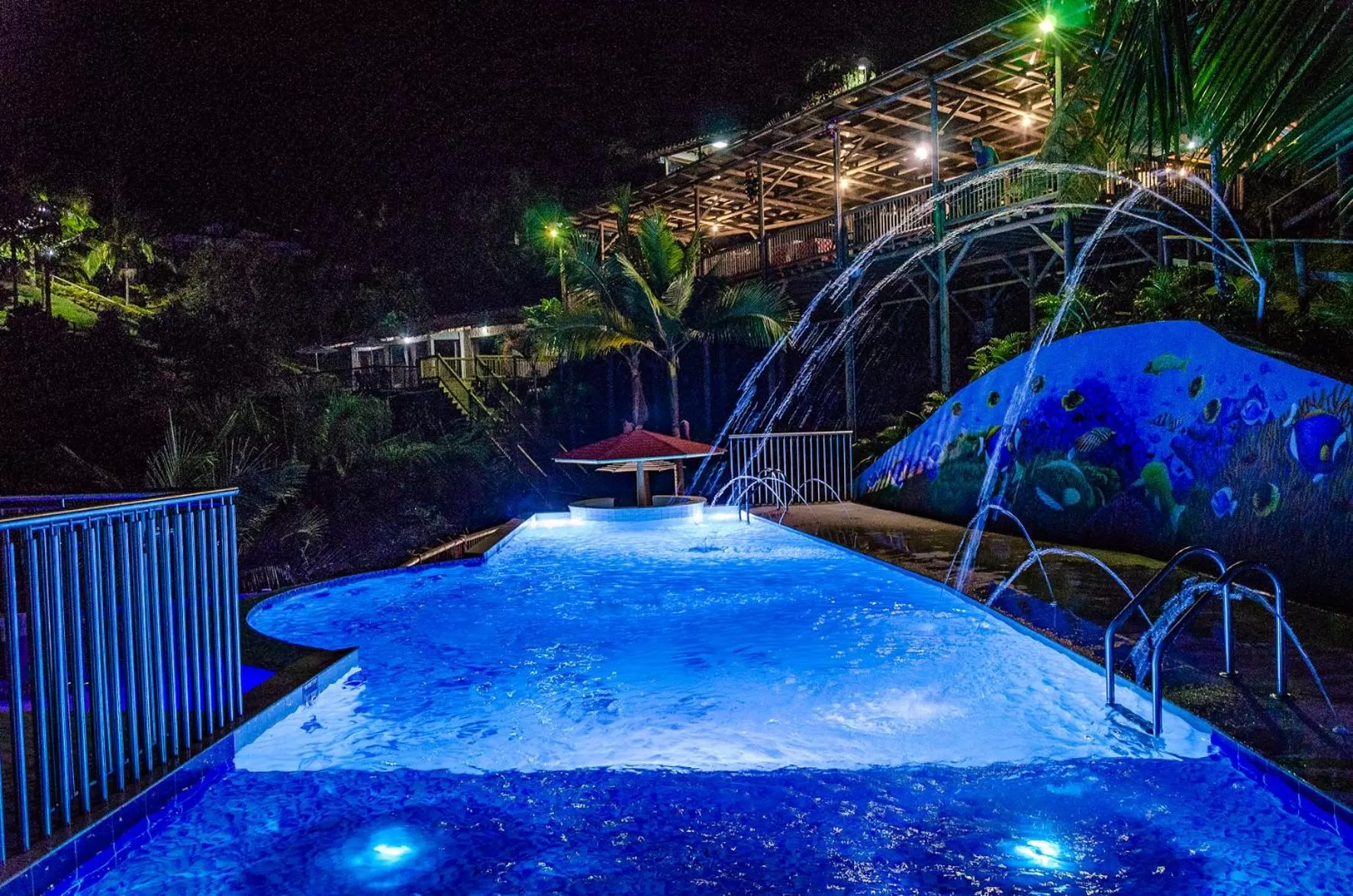 Swimming pool in Hotel Santa Maria de las Aguas Peñol