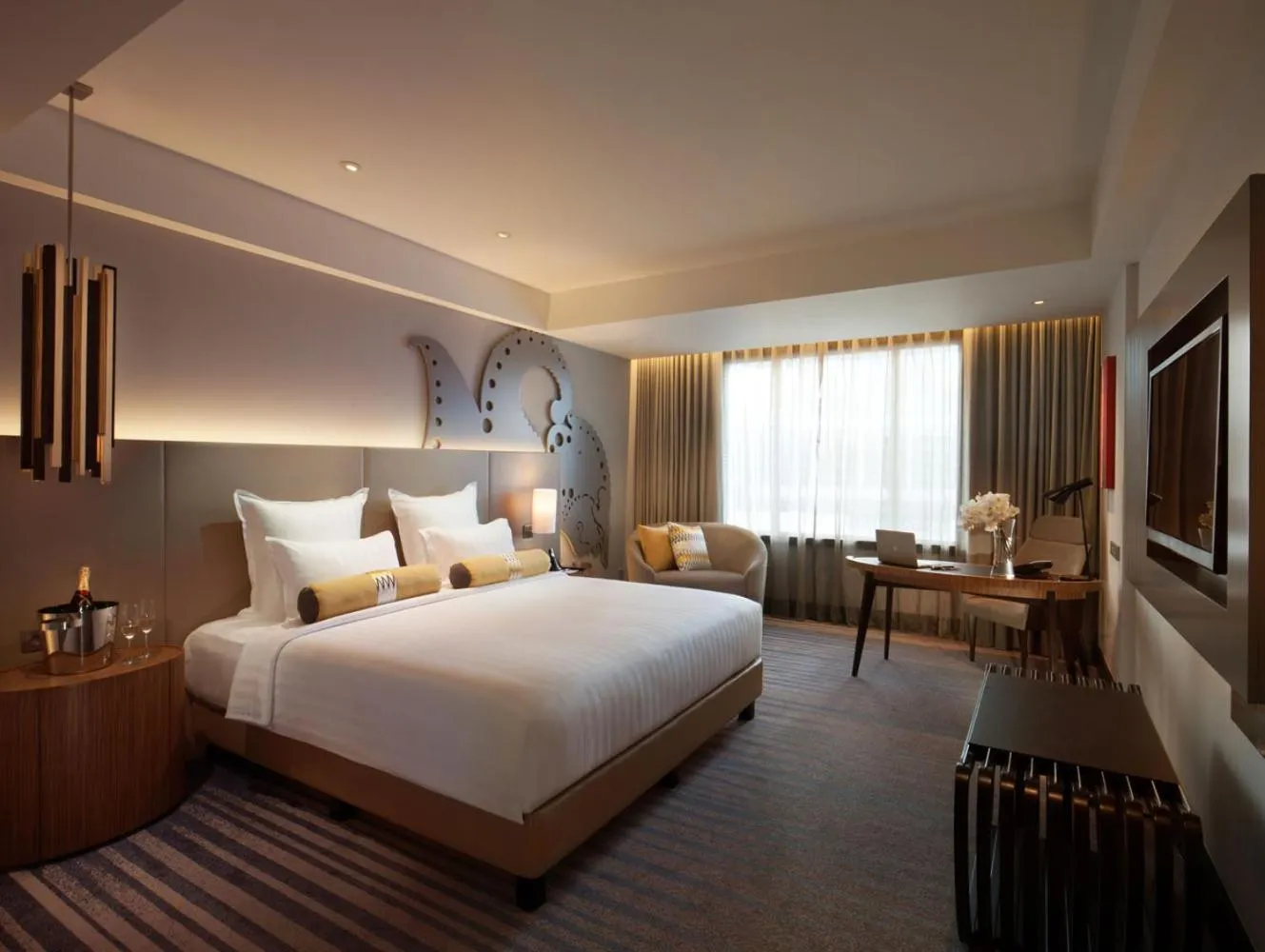 Bed in Pullman Jakarta Indonesia